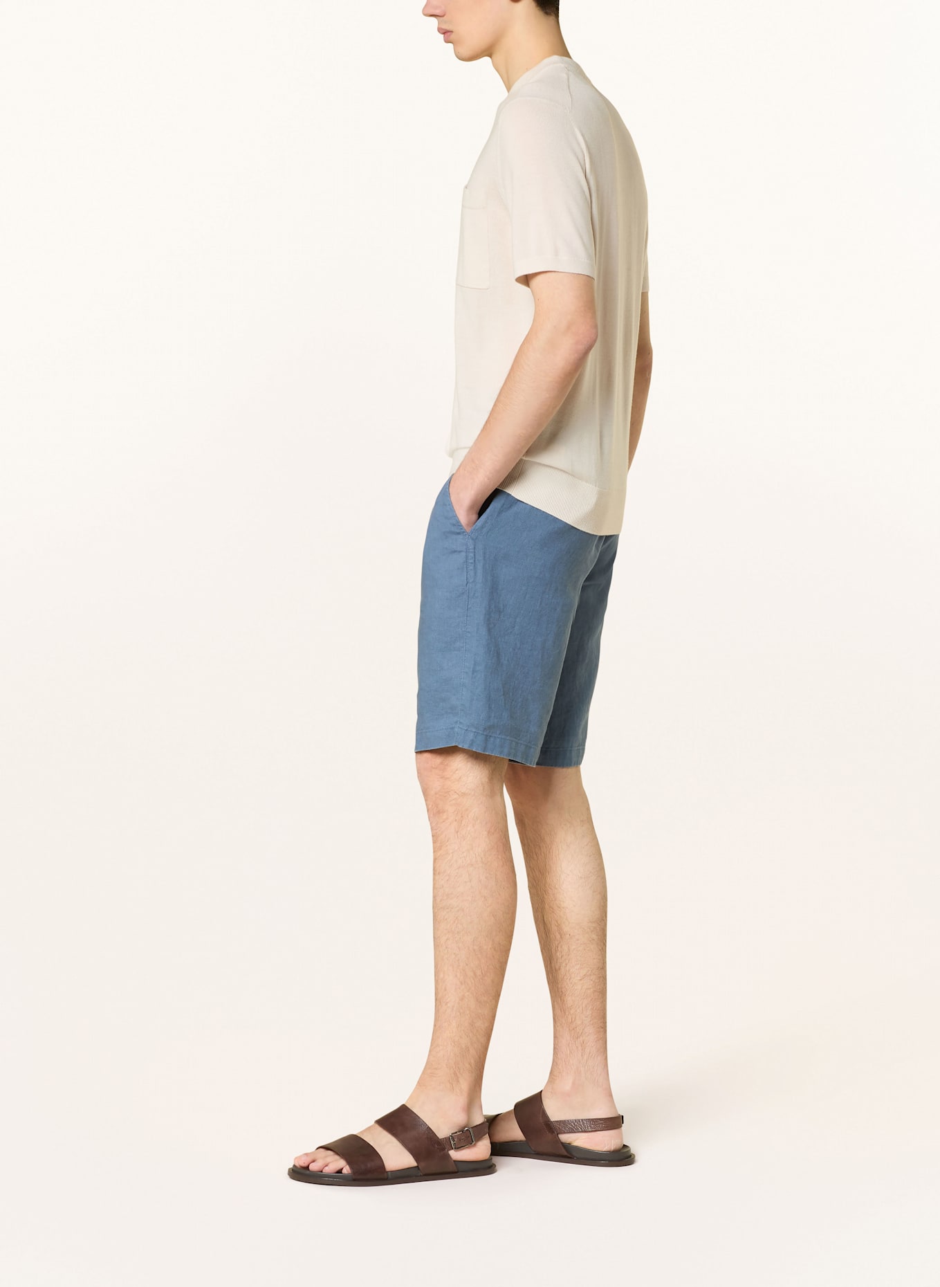 Marc O'Polo Leinenshorts RESO Regular Fit: BLAUGRAU