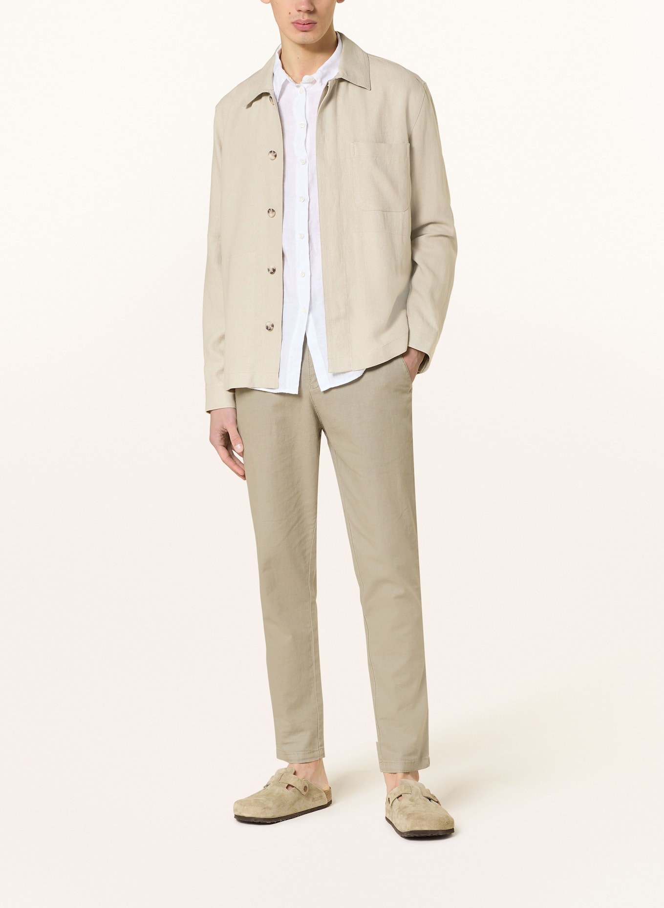 Marc O'Polo Overjacket mit Leinen: BEIGE