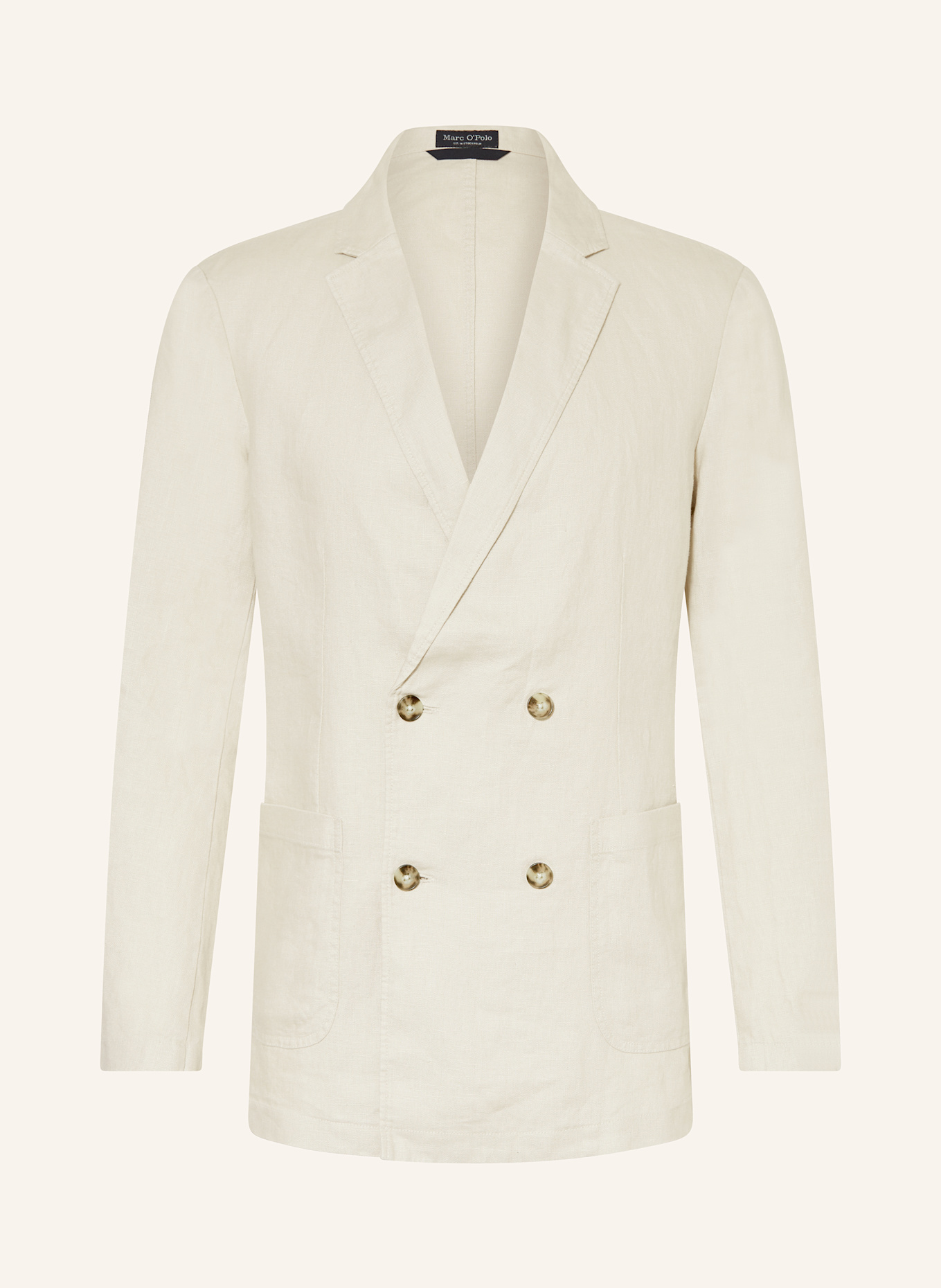 Marc O'Polo Shaped fit linen jacket: BEIGE
