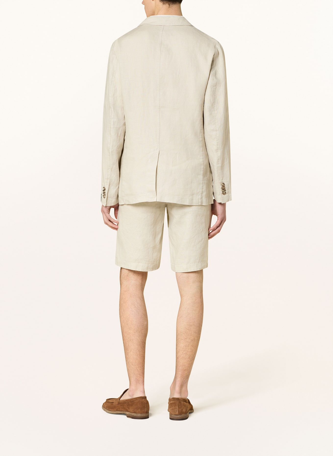 Marc O'Polo Shaped fit linen jacket: BEIGE