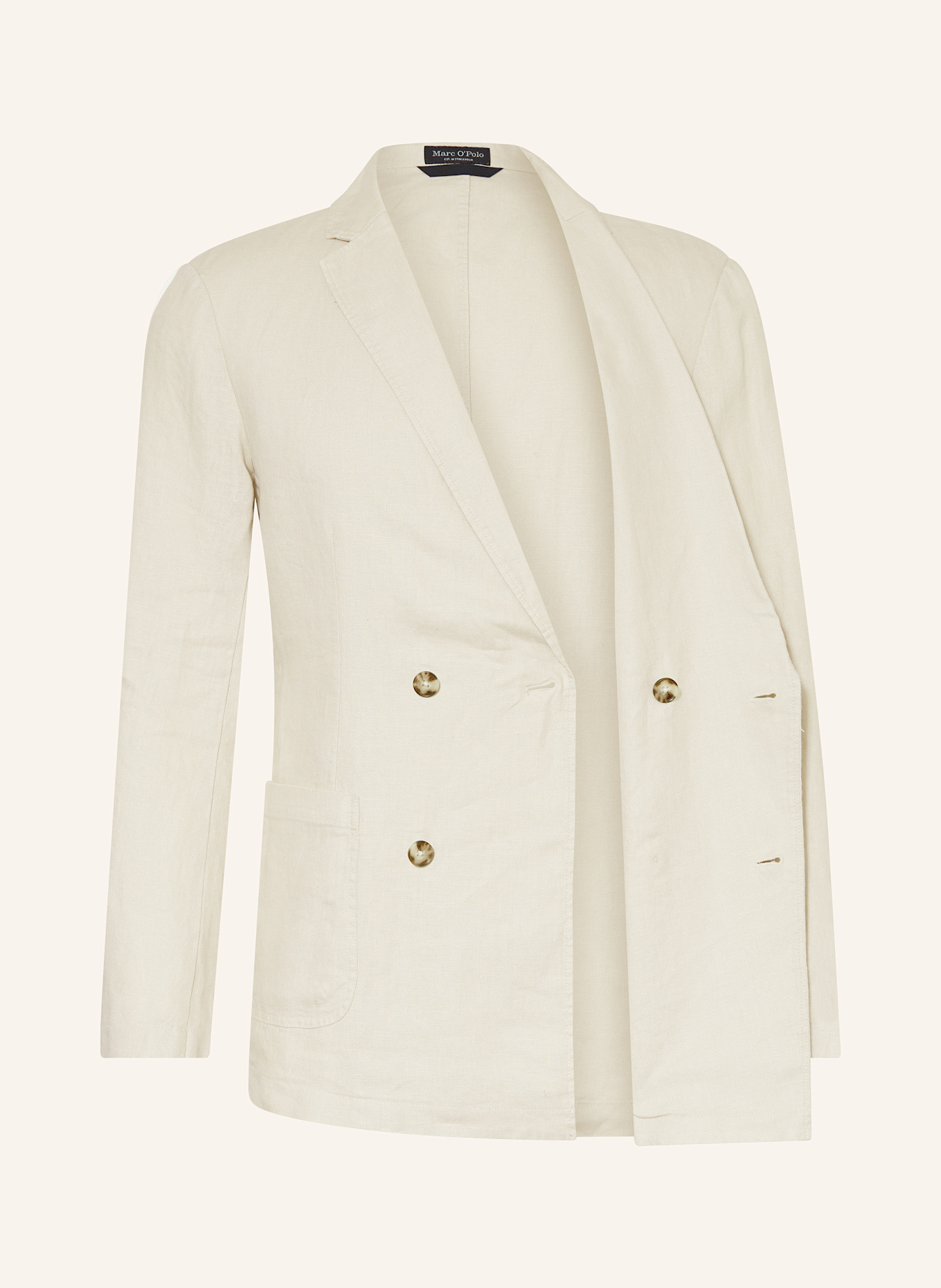 Marc O'Polo Shaped fit linen jacket: BEIGE