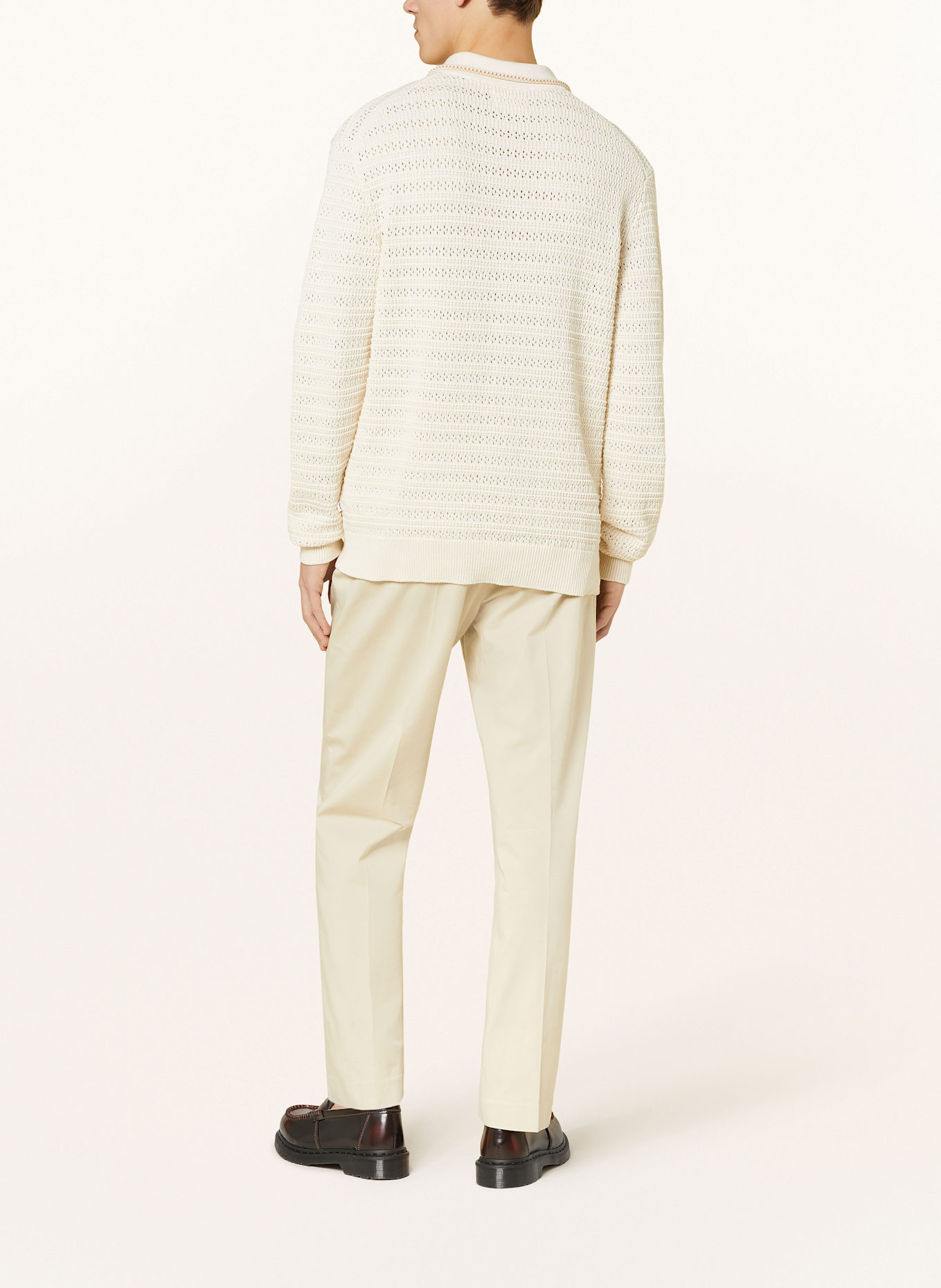 NN.07 Koszulka polo z dzianiny JOSH: KREMOWY