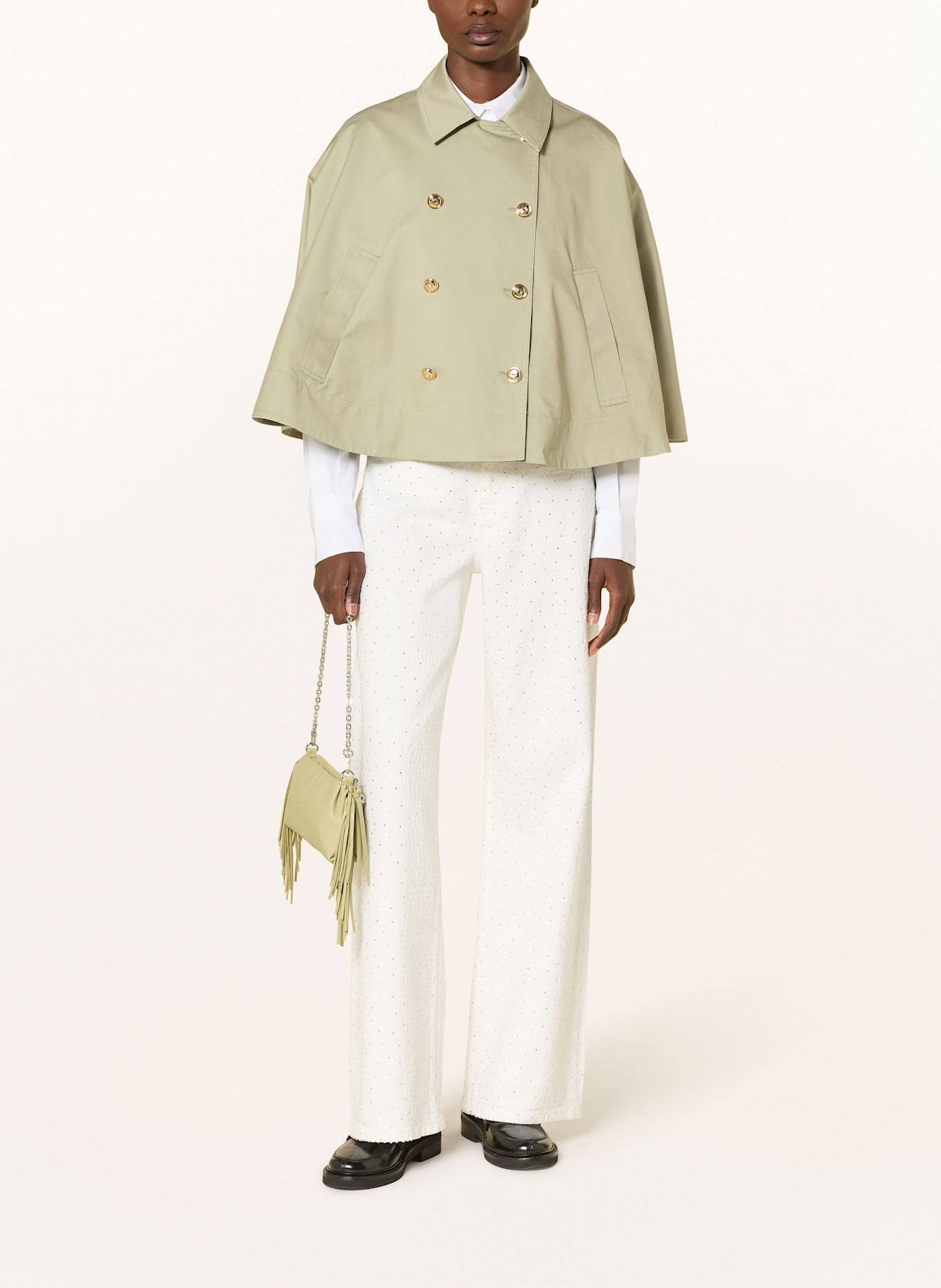 maje Cape: KHAKI