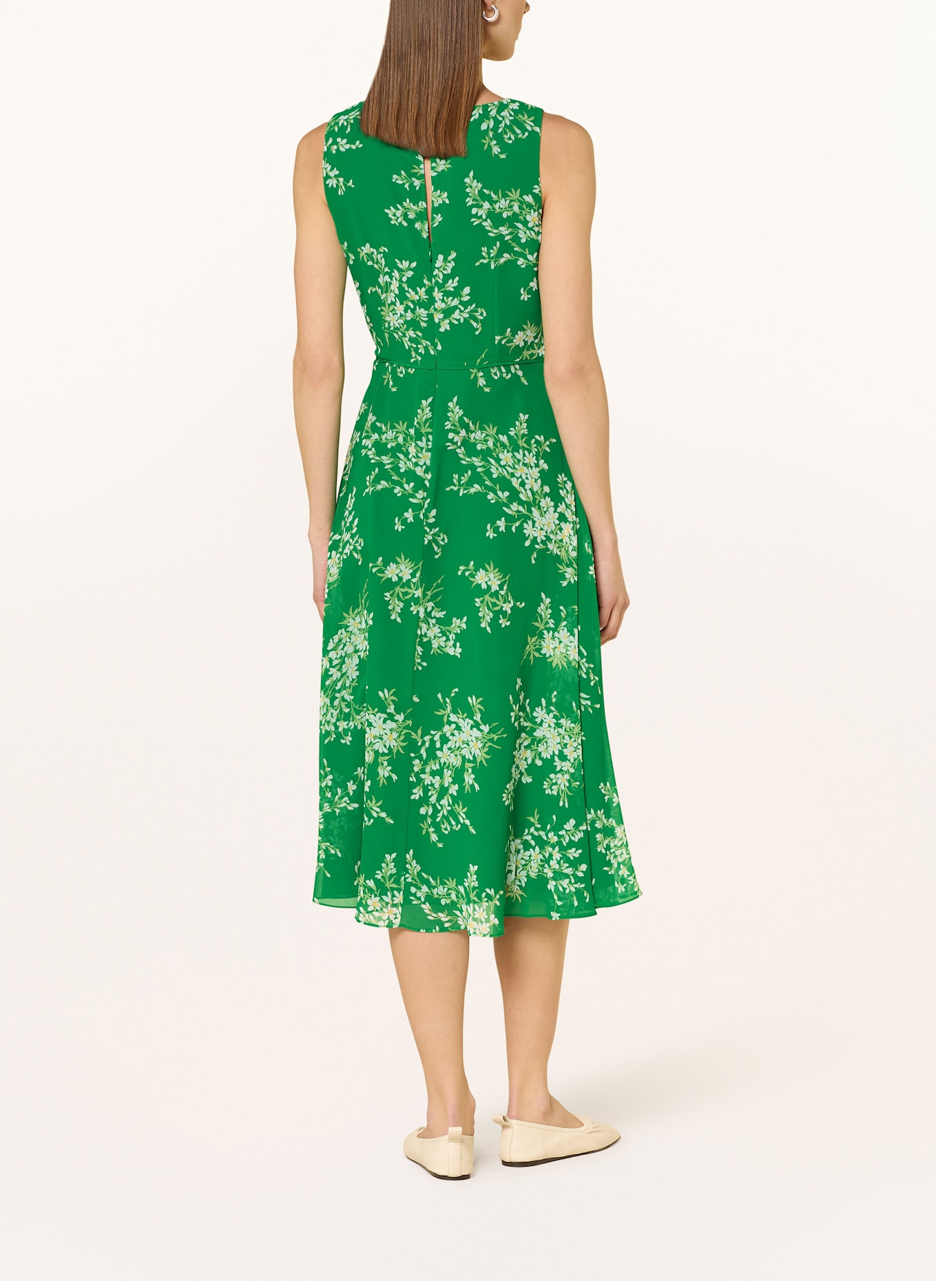 HOBBS Dress CARLY: GREEN / WHITE / LIGHT GREEN