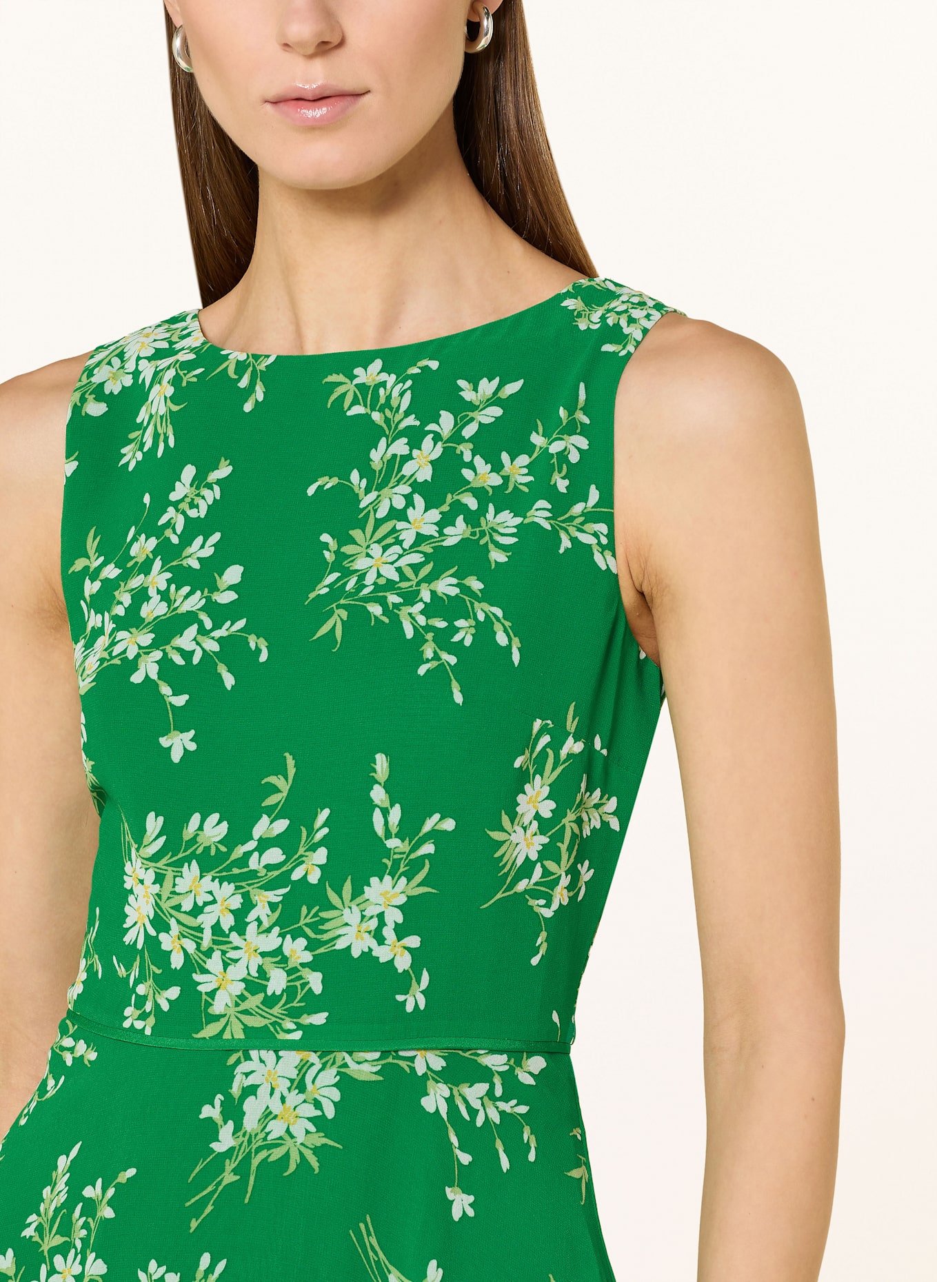 HOBBS Dress CARLY: GREEN / WHITE / LIGHT GREEN