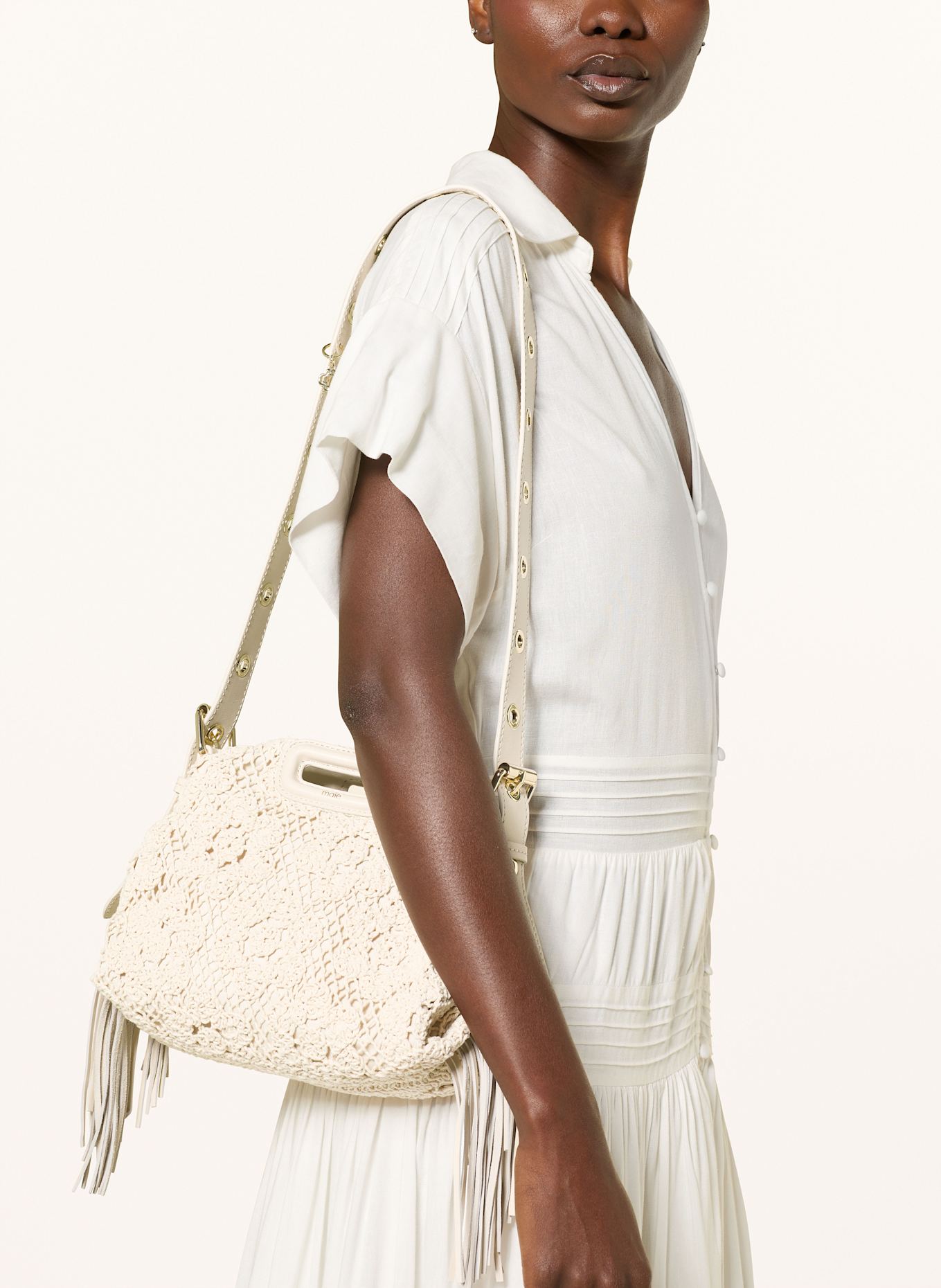maje Schultertasche: ECRU