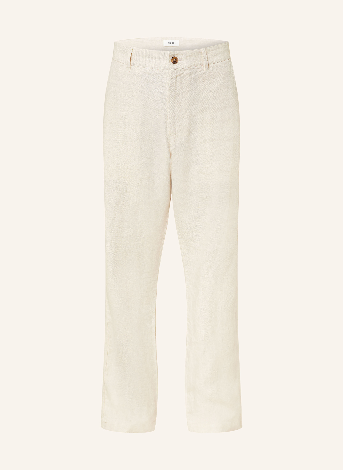 NN.07 Leinenhose ADEN Regular Fit: CREME