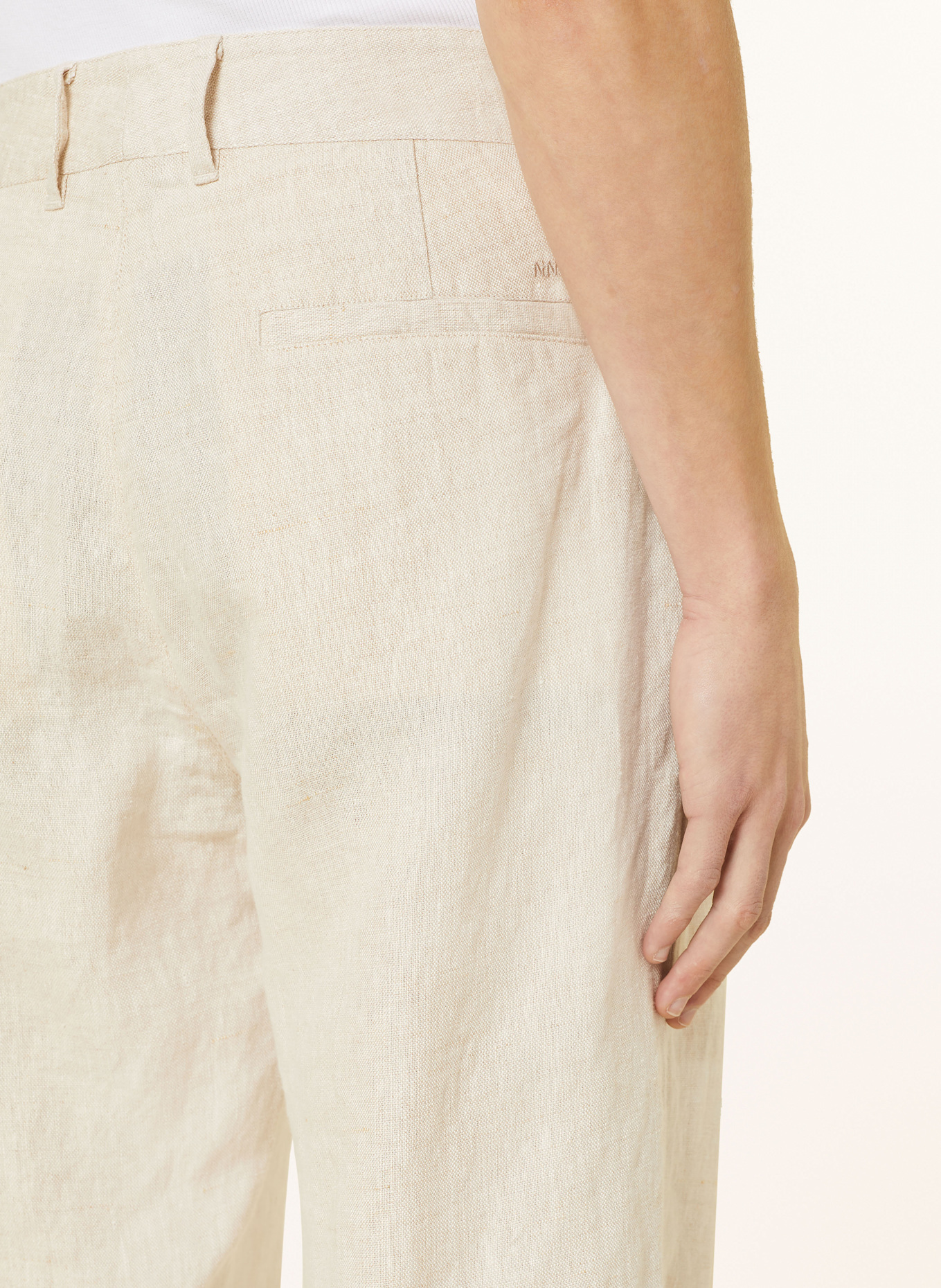 NN.07 Leinenhose ADEN Regular Fit: CREME
