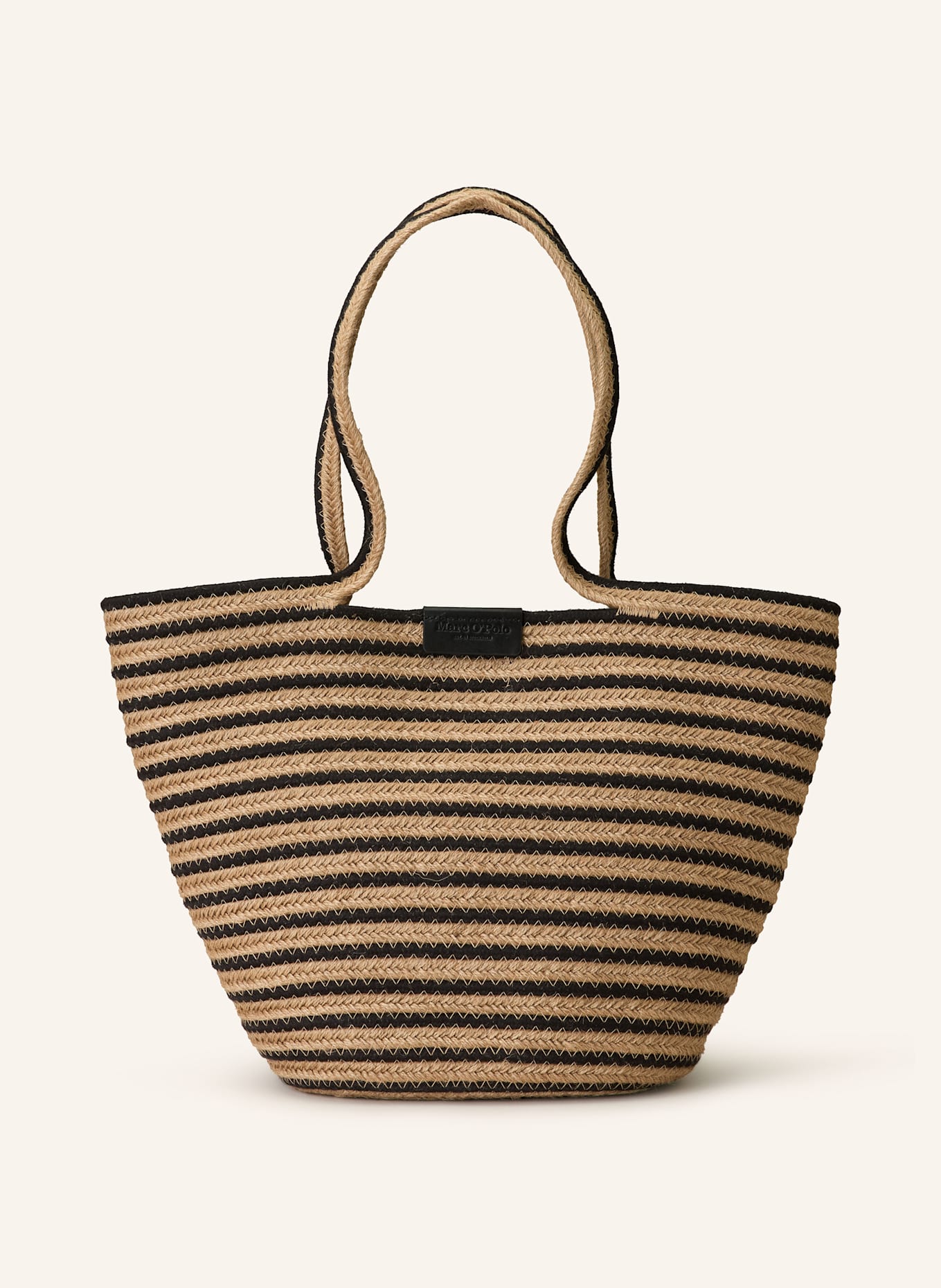 Marc O'Polo Shopper LARGE: BEIGE / BLACK