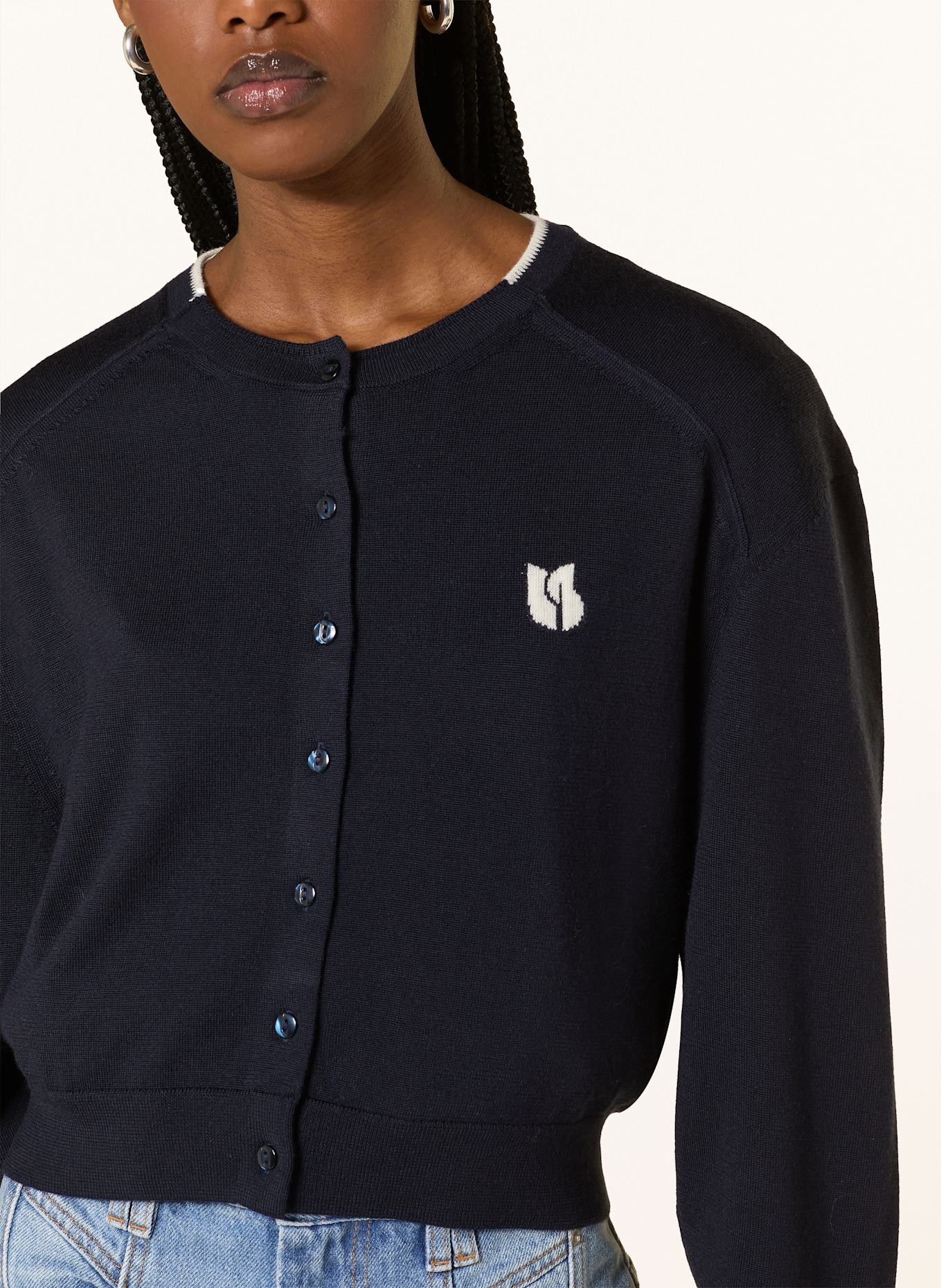 ba&sh Strickjacke BRANICE: DUNKELBLAU