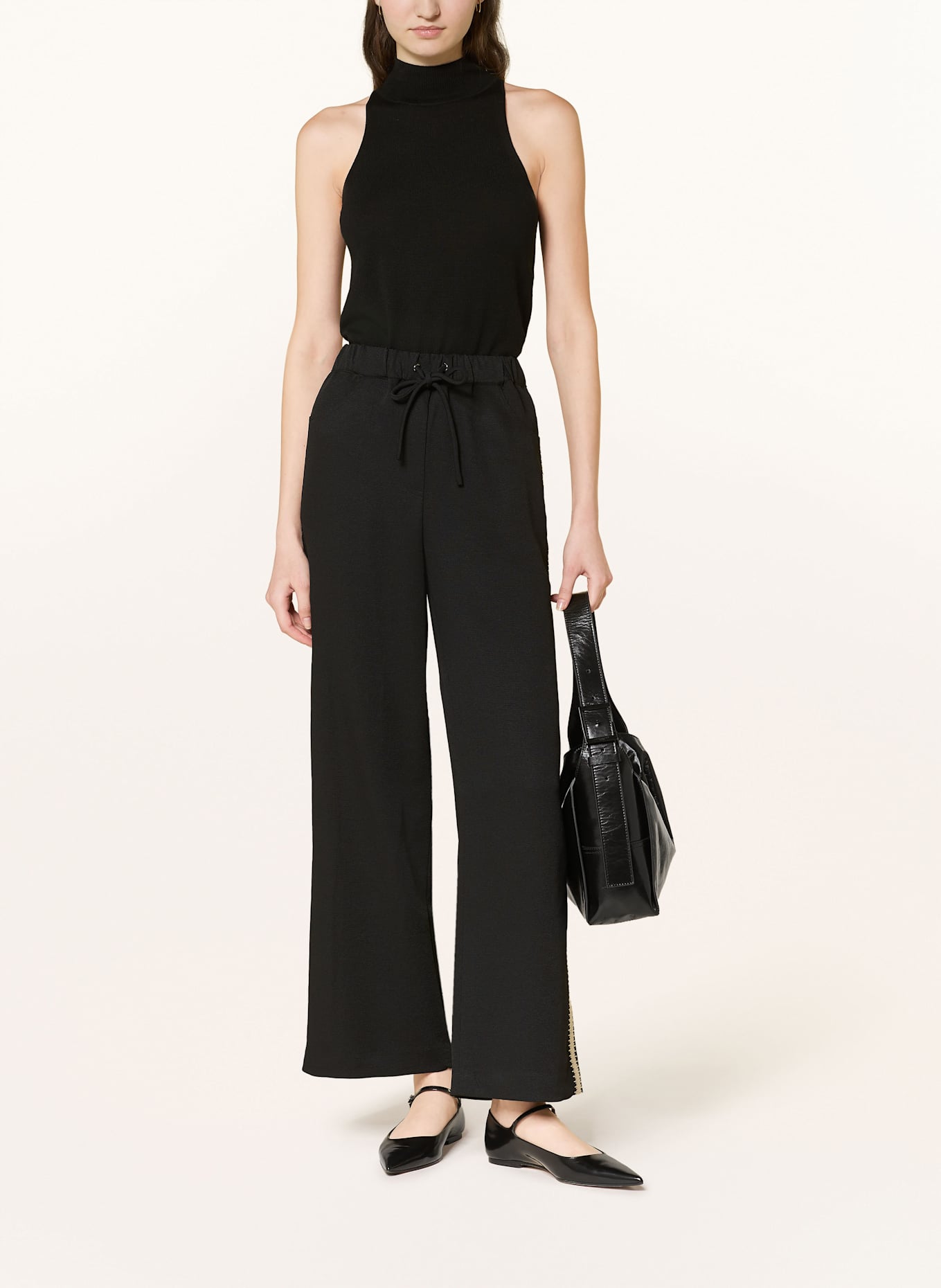 REISS Hose im Jogging-Stil: SCHWARZ
