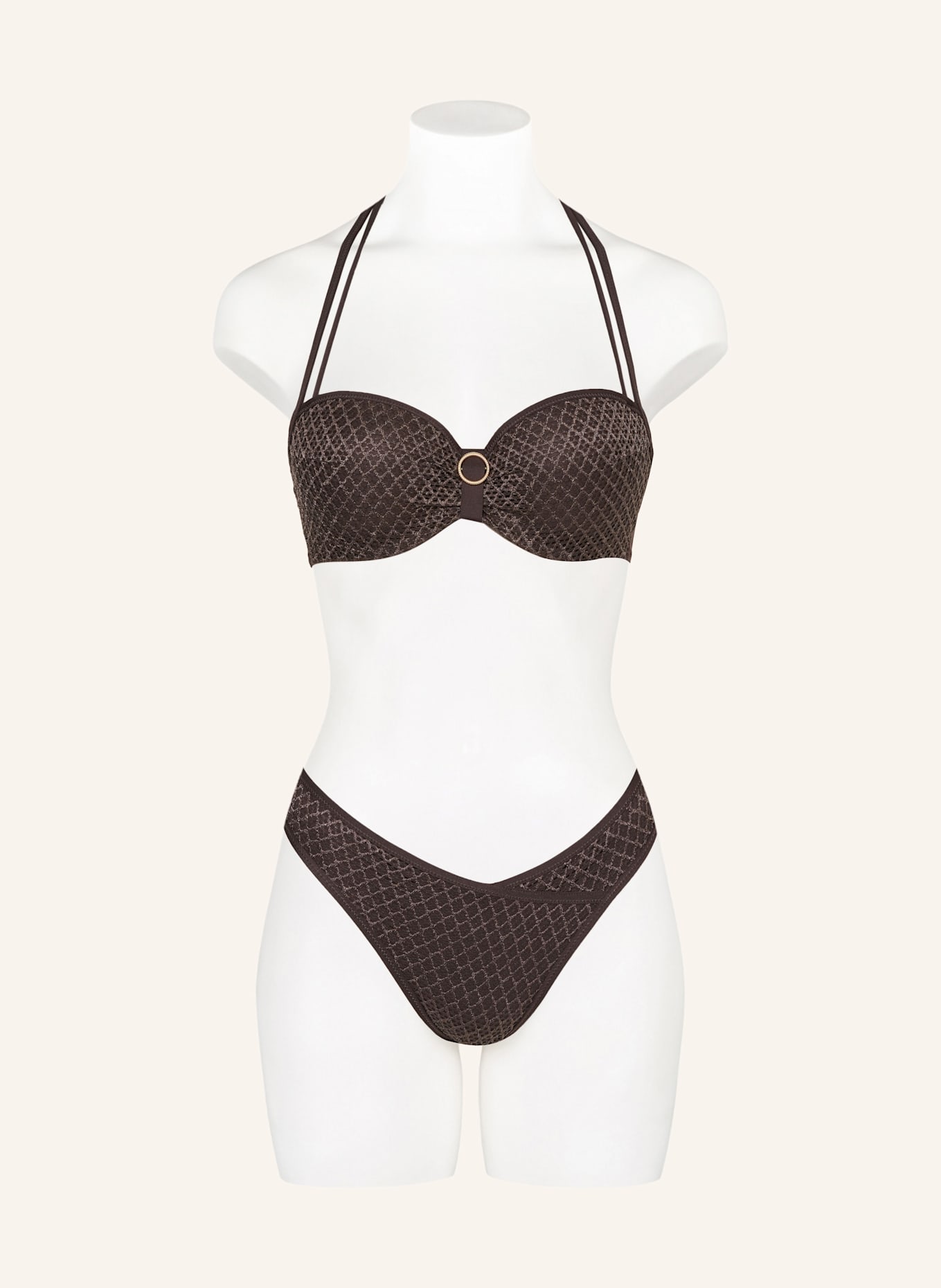 MARIE JO TOMAR basic bikini bottoms: DARK BROWN