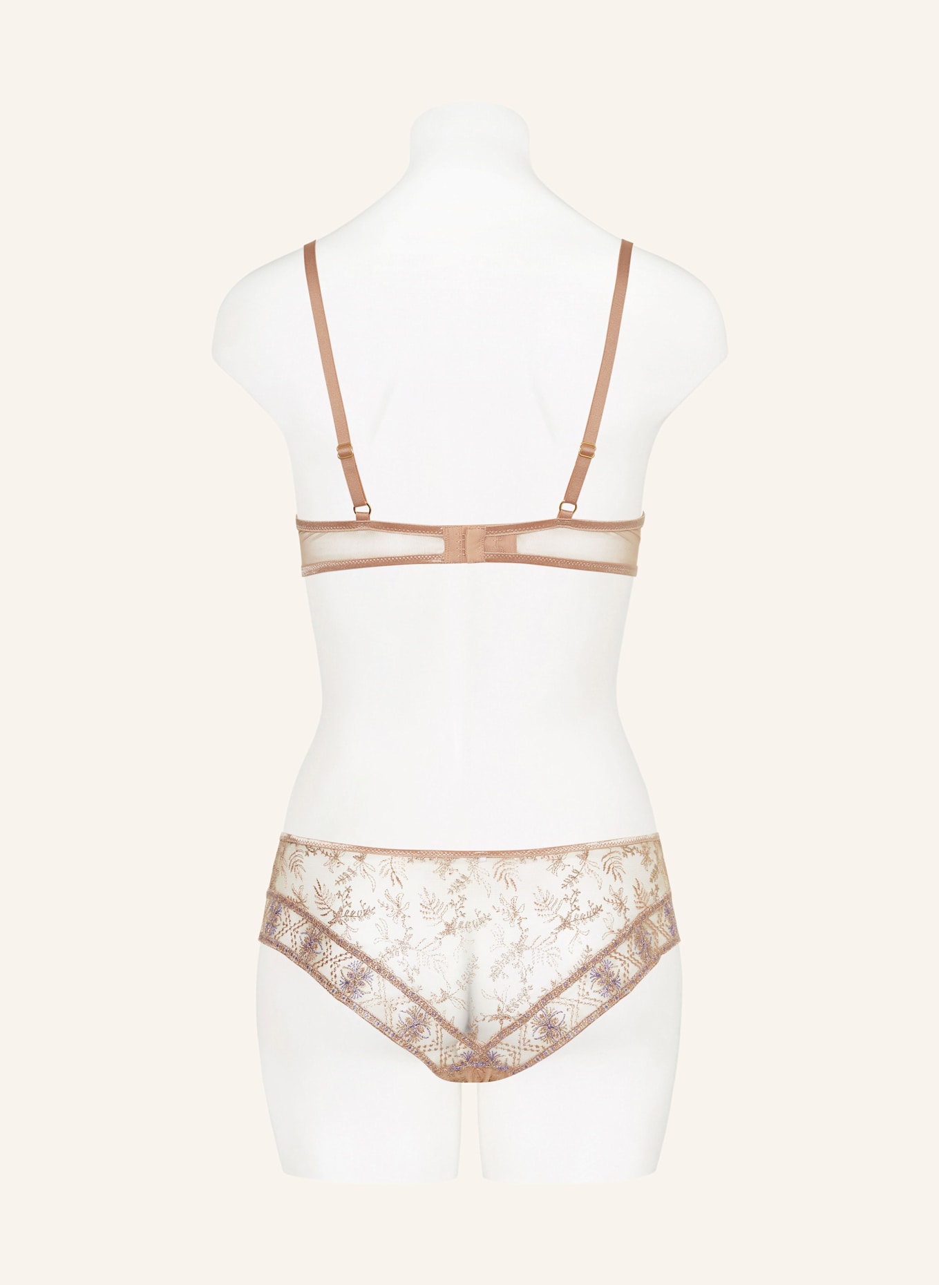 Aubade Push-up-BH SOUND OF HEART mit Glitzergarn in nude