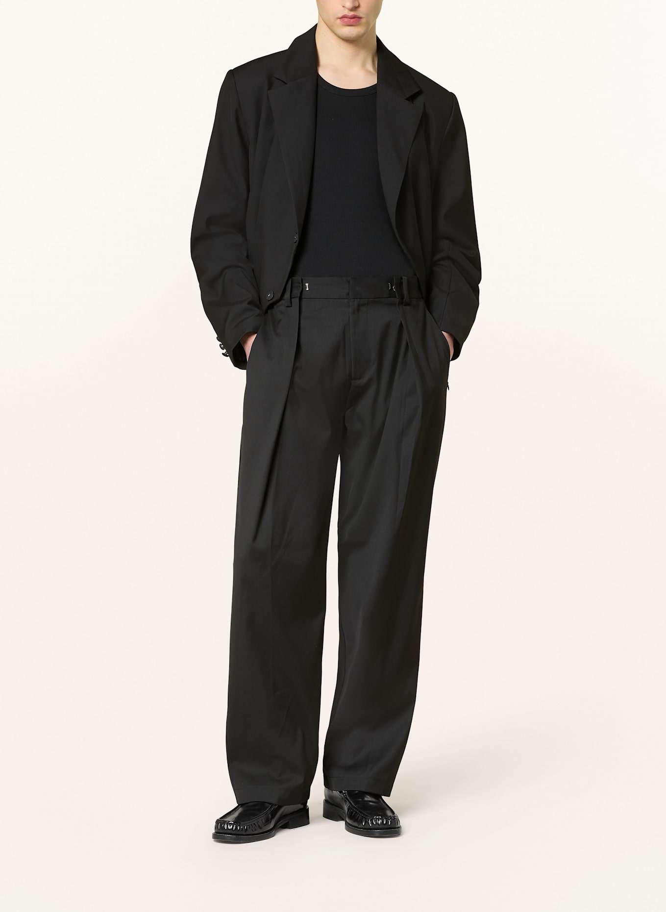 don't waste culture Hose Regular Fit: SCHWARZ