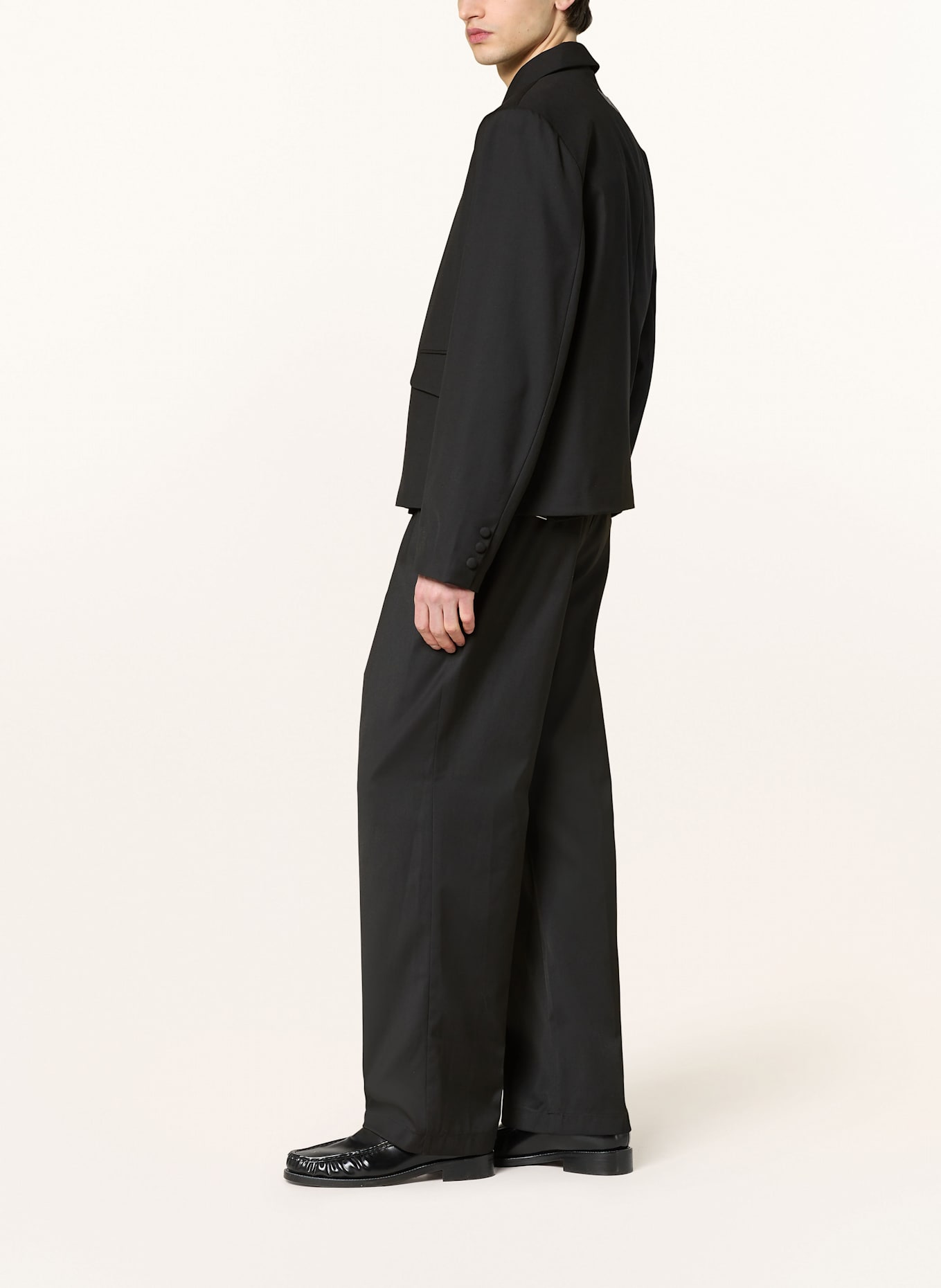 don't waste culture Hose Regular Fit: SCHWARZ