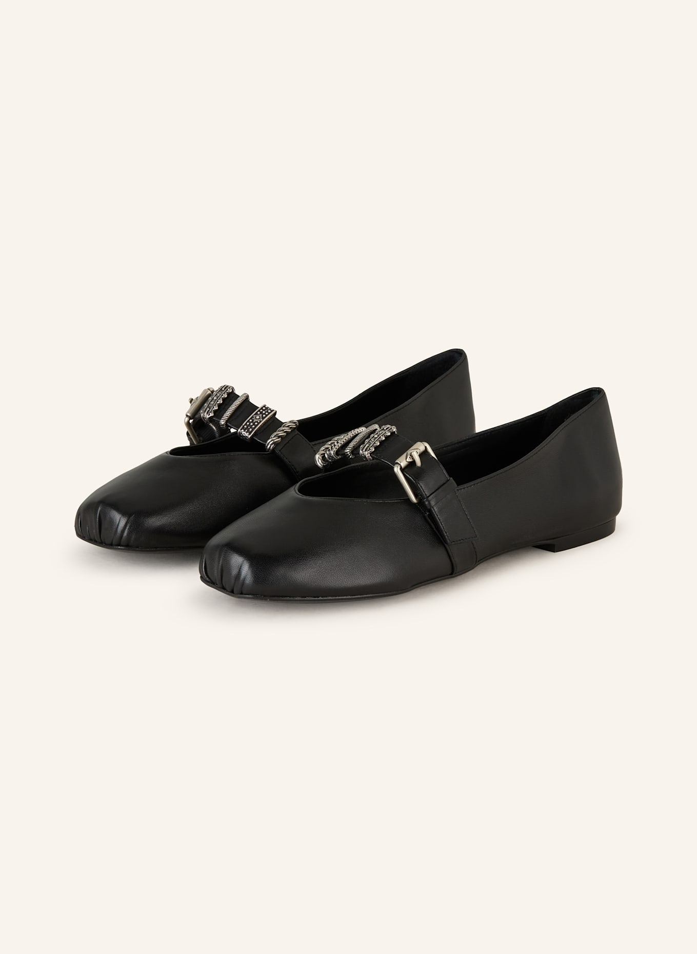 ba&sh Mary-Jane-Ballerinas: SCHWARZ