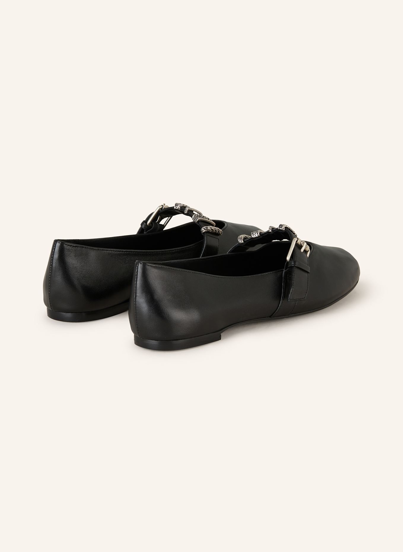 ba&sh Mary-Jane-Ballerinas: SCHWARZ
