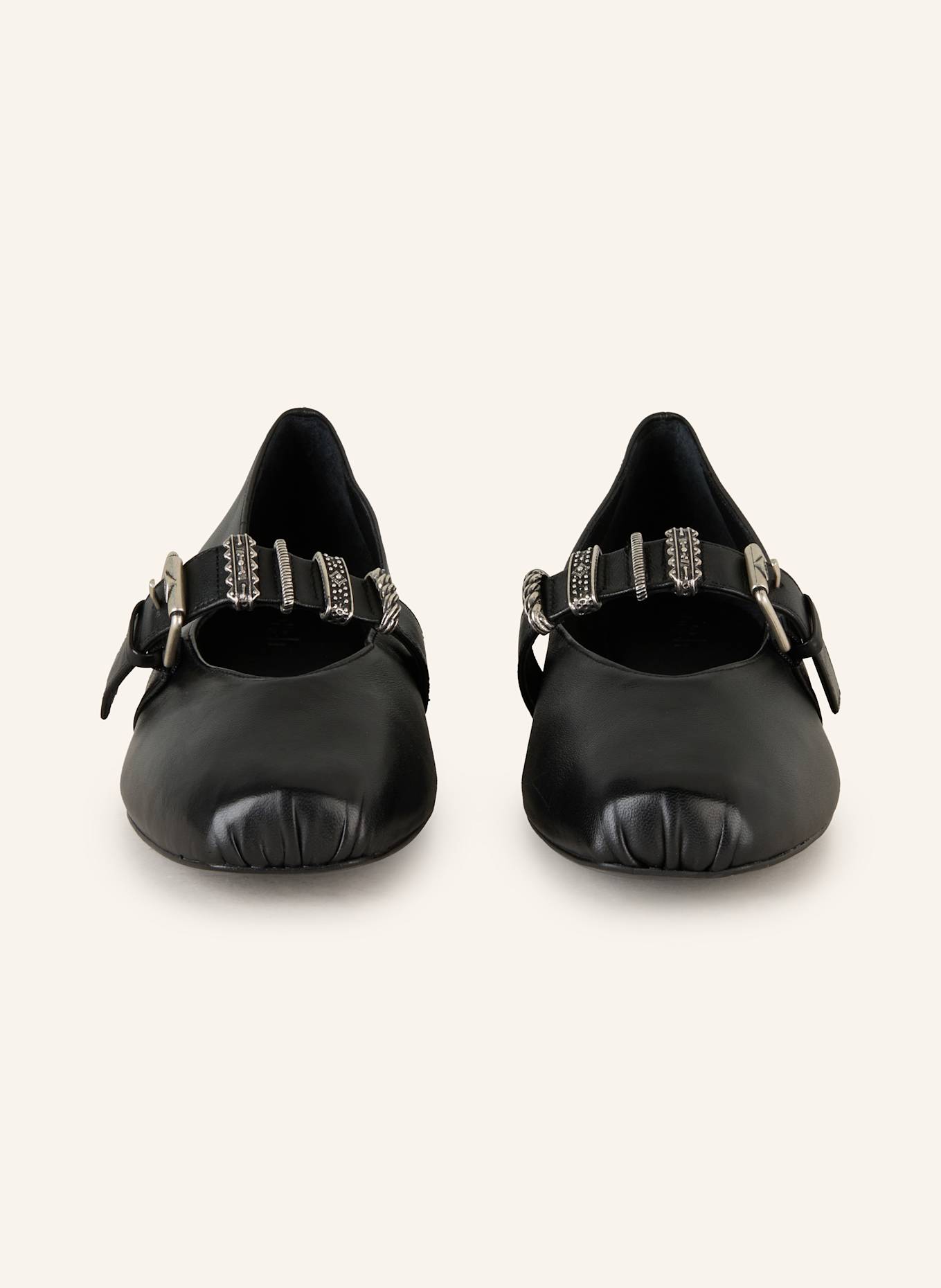 ba&sh Mary-Jane-Ballerinas: SCHWARZ