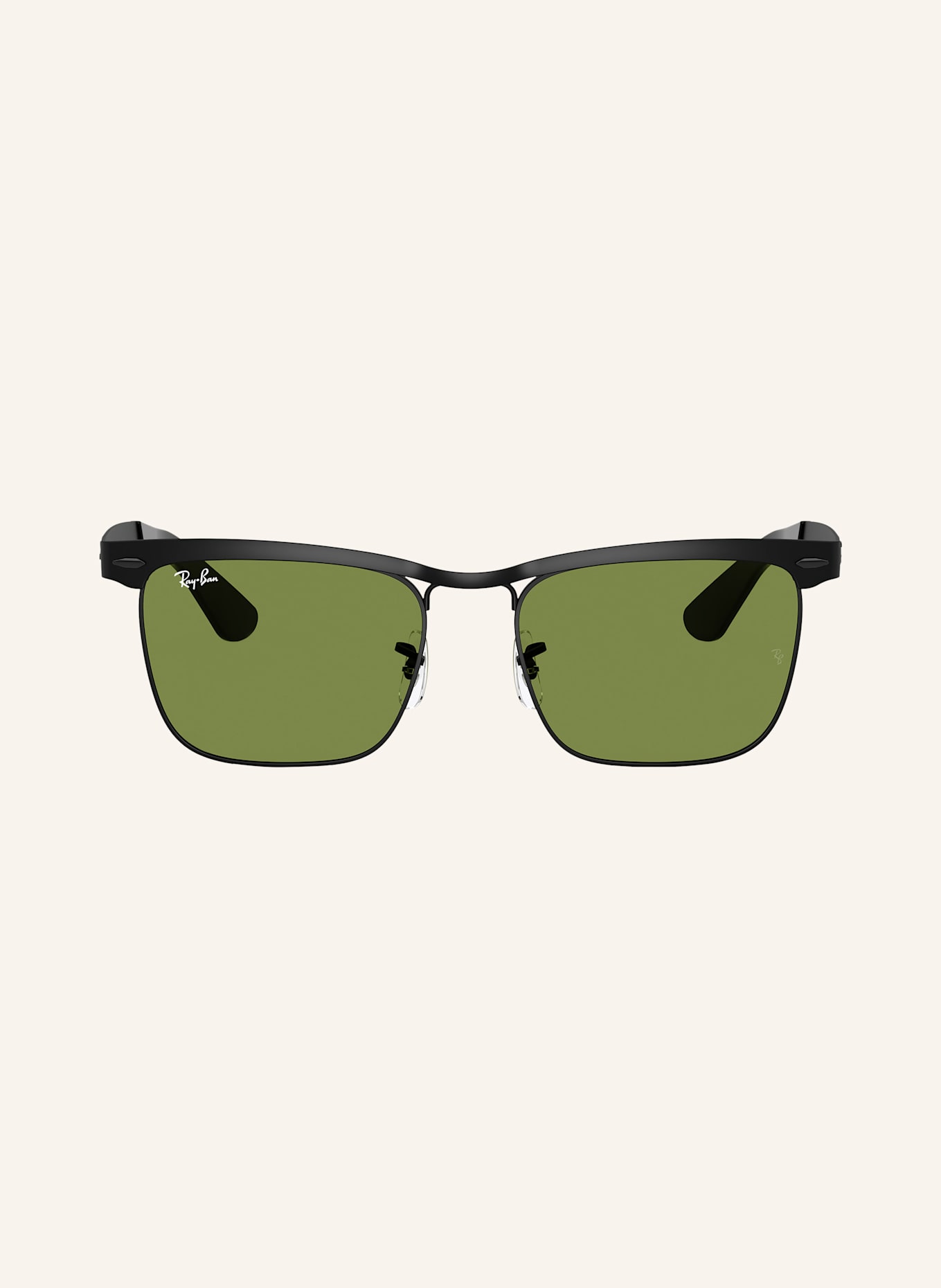 Ray-Ban Sonnenbrille RB3875: 006/4E - SCHWARZ/ GRÜN