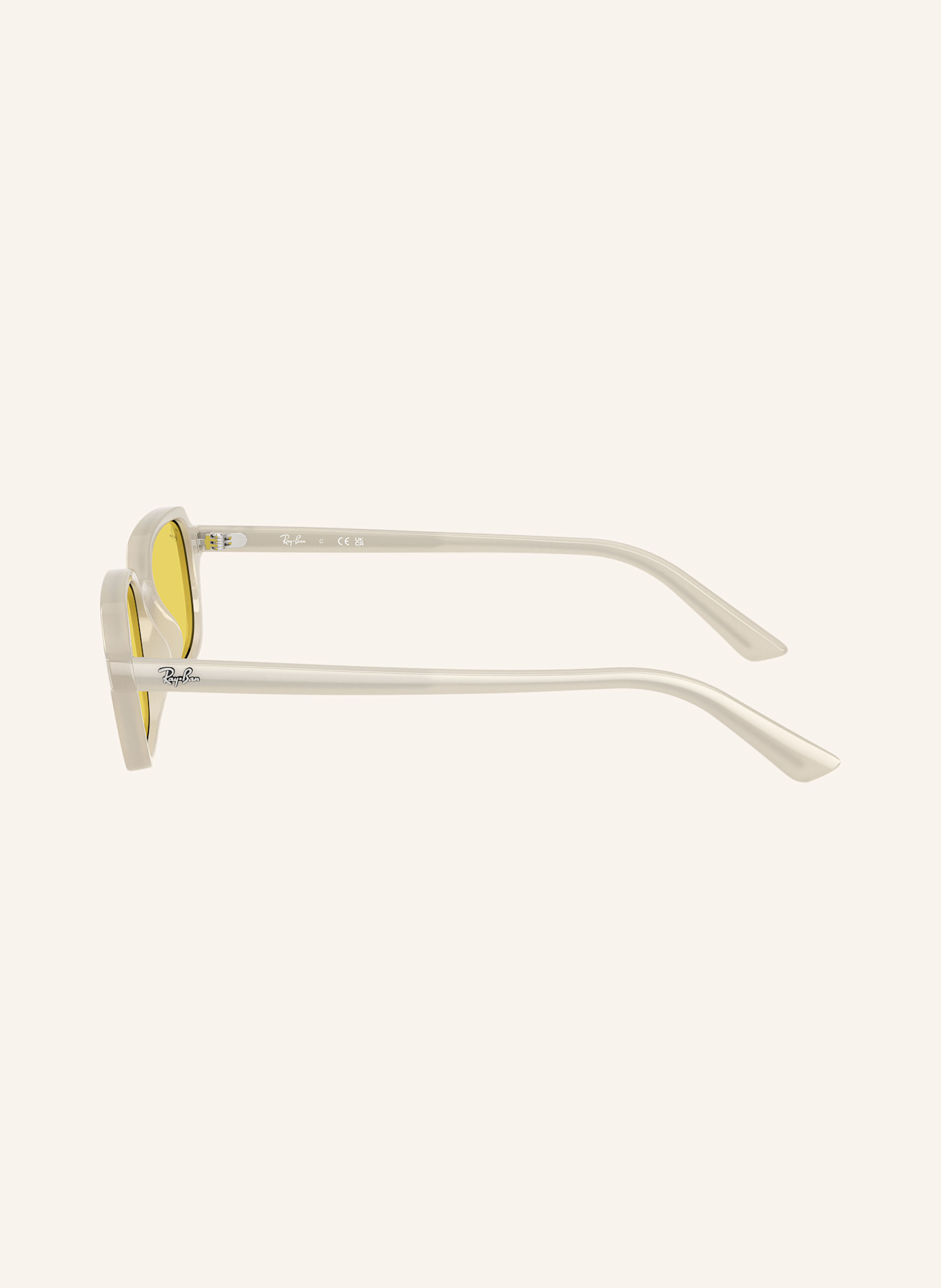 Ray-Ban Sunglasses RB4455: 68086D - WHITE/ YELLOW