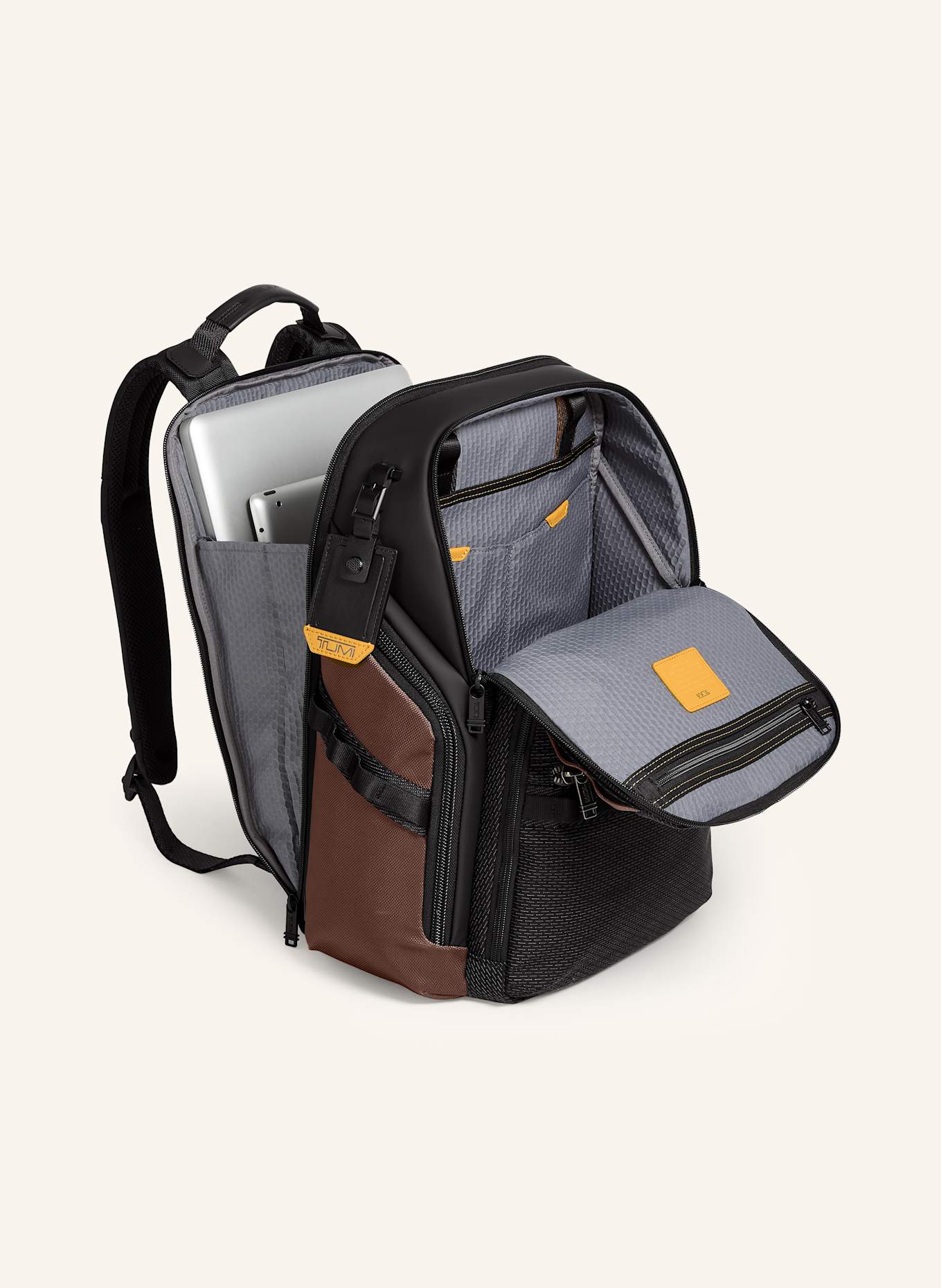 TUMI ALPHA BRAVO Rucksack SEARCH BACKPACK mit Laptop-Fach: SCHWARZ / BRAUN