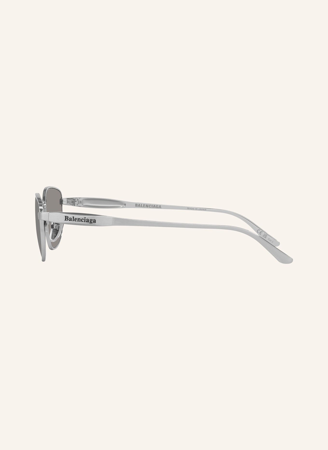 BALENCIAGA Okulary przeciwsłoneczne 6E000352: 4100V1 – SREBRNY/ CIEMNOSZARY