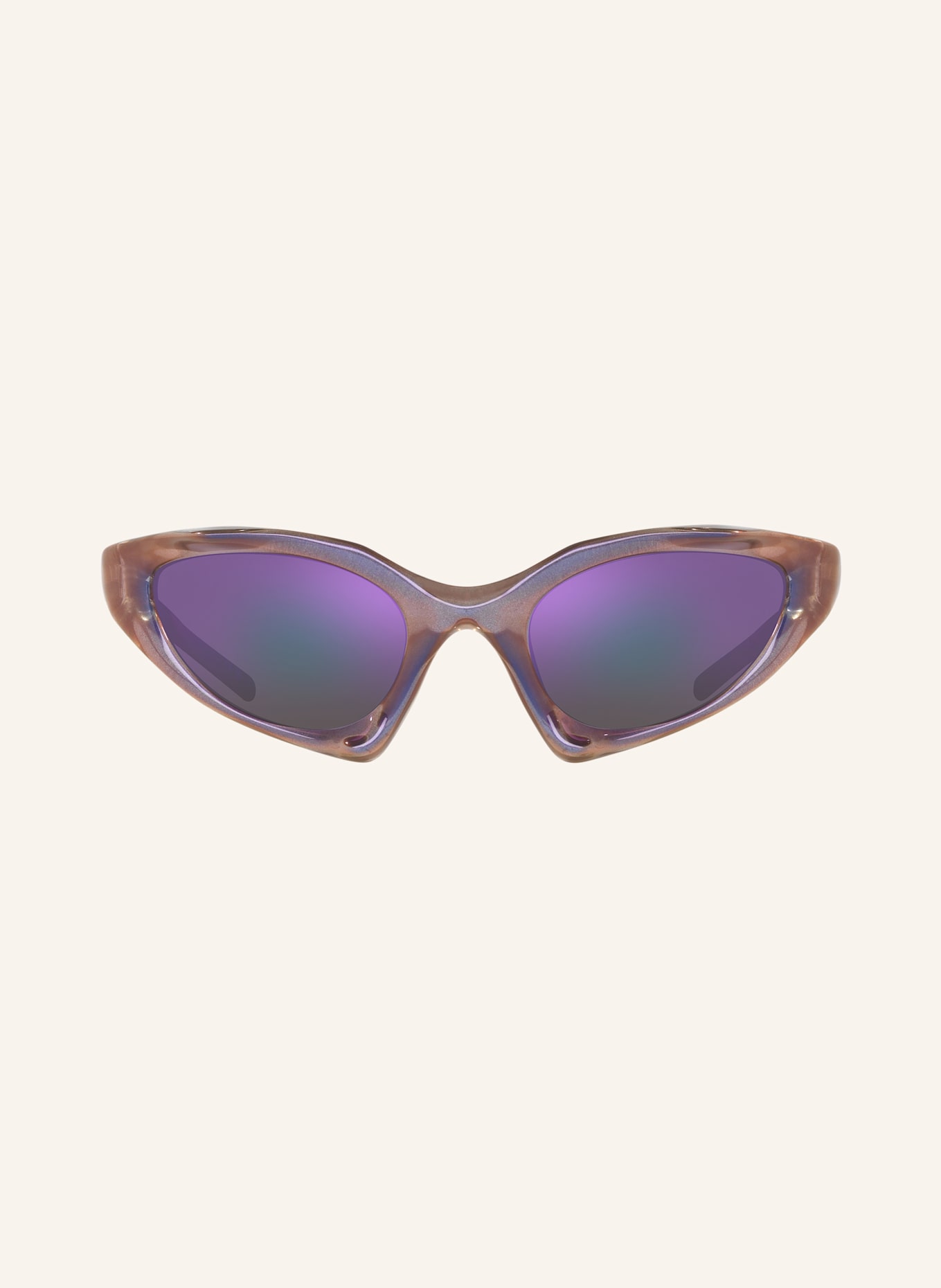 BALENCIAGA Okulary przeciwsłoneczne BB0352S: 3700S1 - FIOLETOWY / FIOLETOWY LUSTRZANY