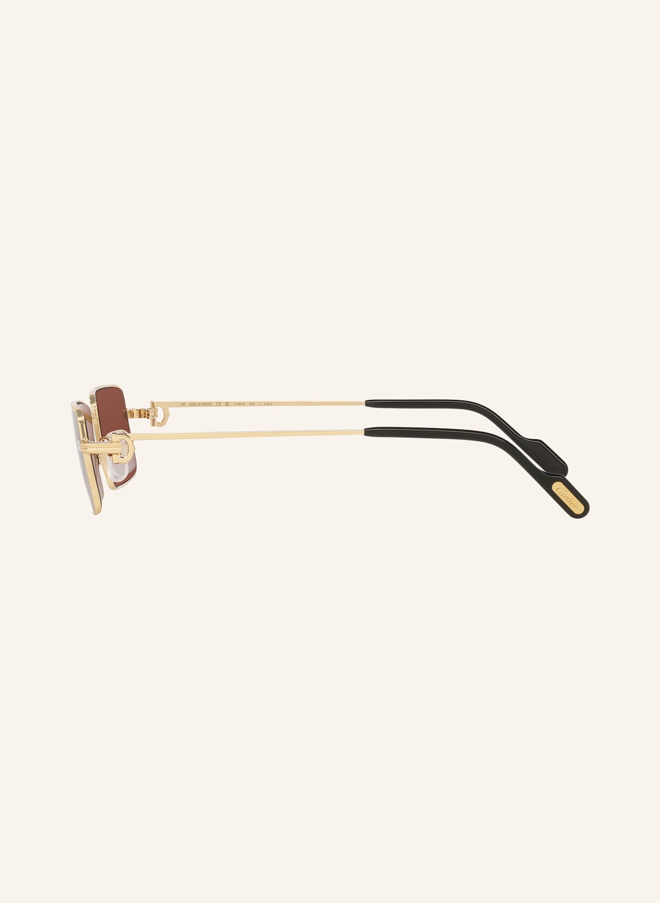 Cartier Sonnenbrille 6L001764: 2390U1 - GOLD/ BRAUN