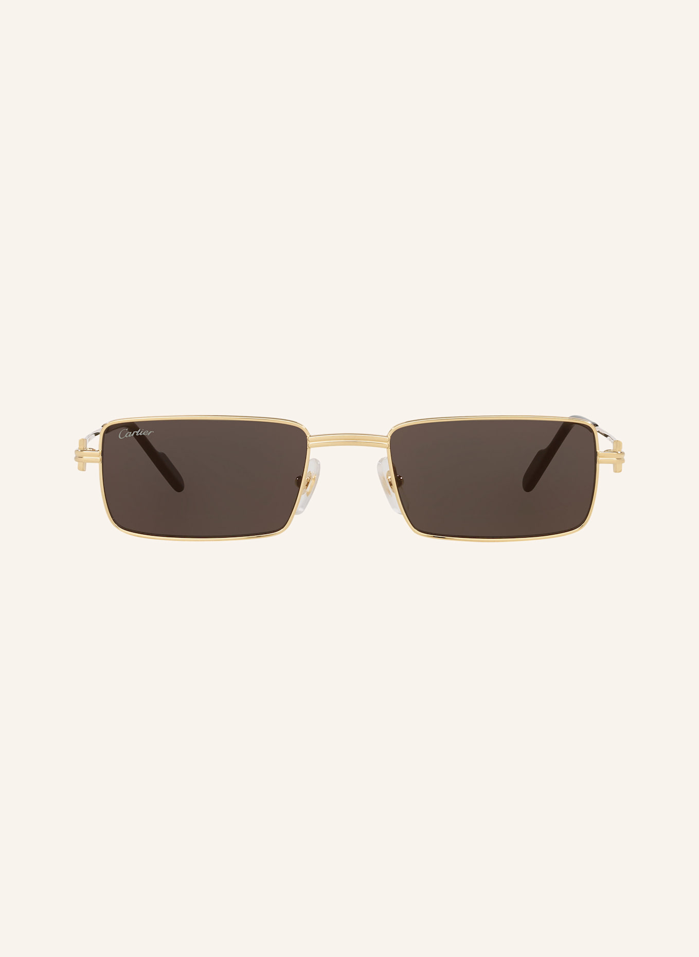 Cartier Sonnenbrille 6L001764: 2300L1 - GOLD/ DUNKELGRAU