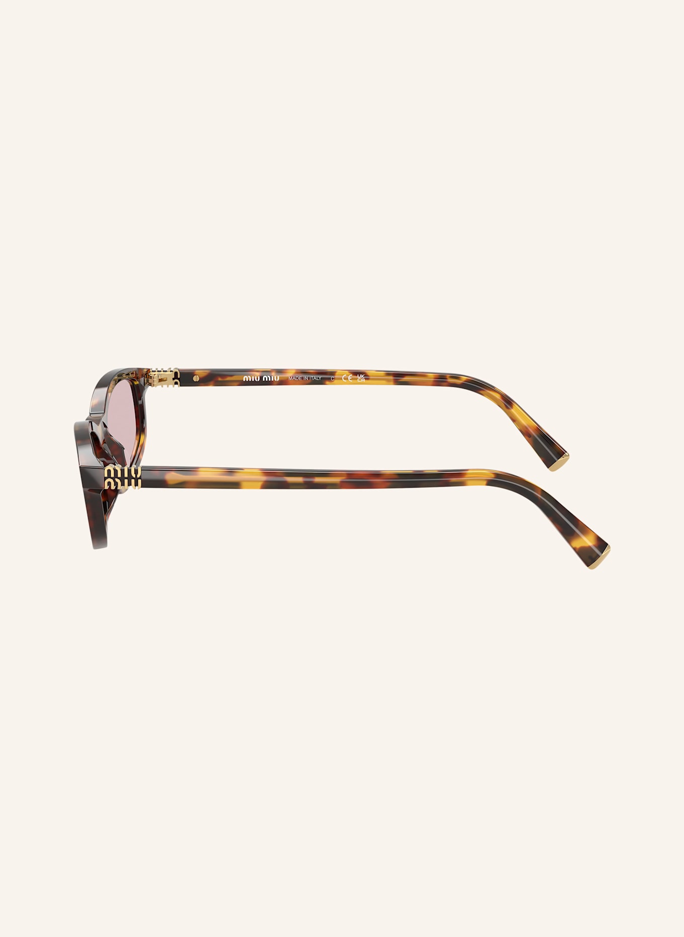 MIU MIU Sonnenbrille MU A06S: 14L4I0 - HAVANA/ ROSA
