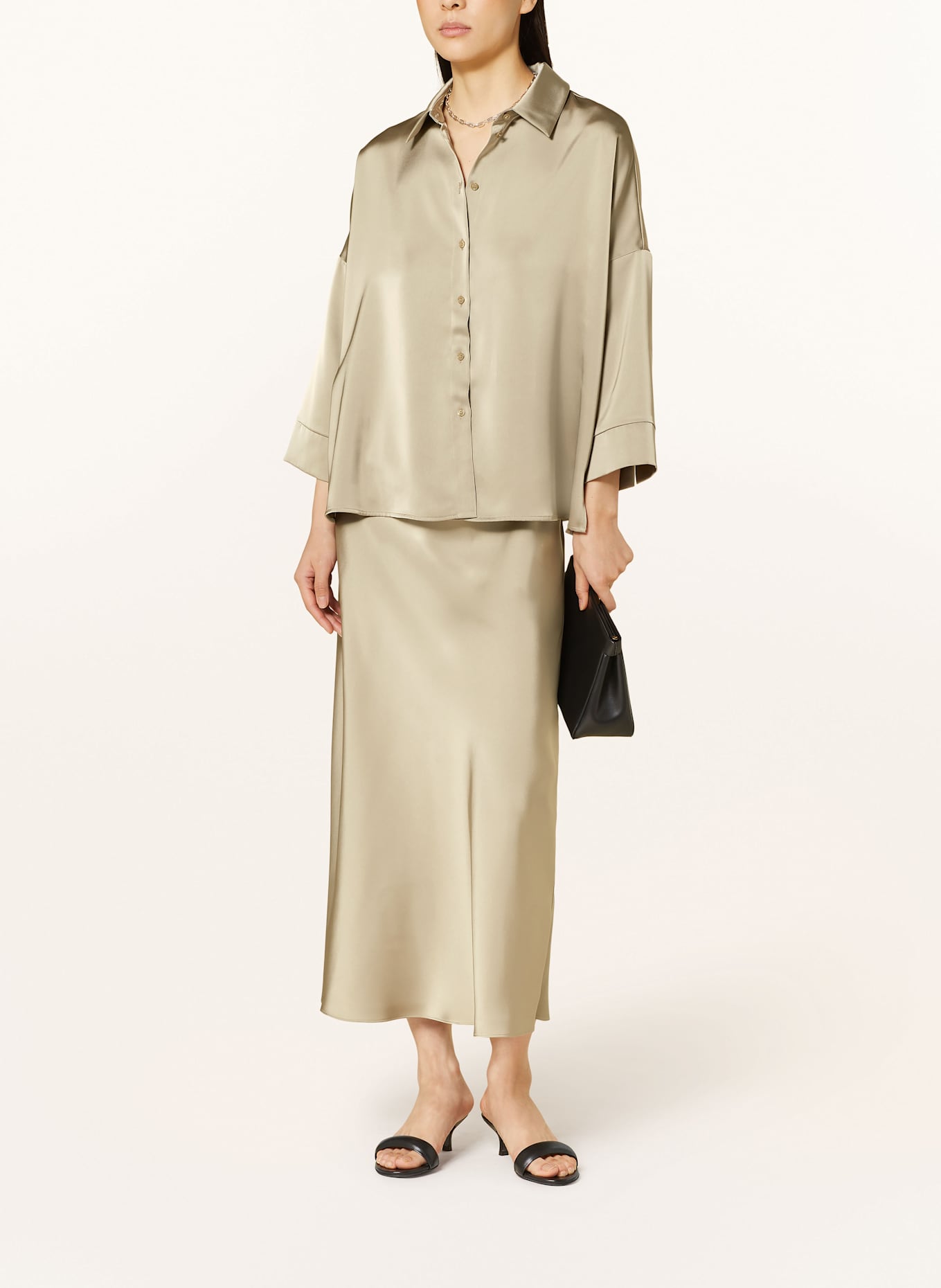 MAX & Co. Satinrock MUSCHIO: KHAKI