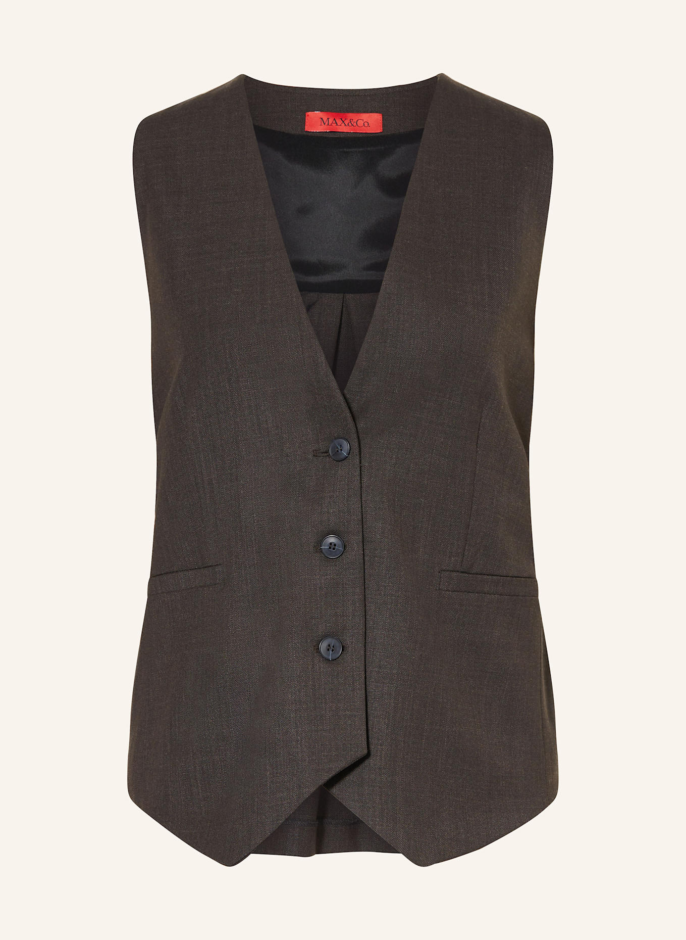 MAX & Co. Blazer vest COLOR: BLACK