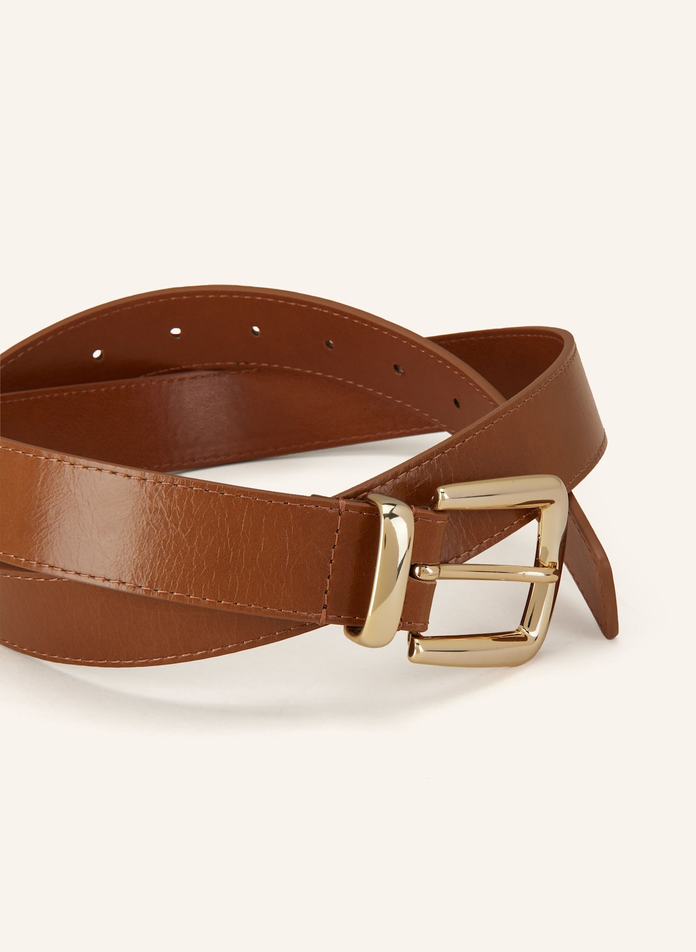 maje Pasek z imitacji skóry: BRĄZOWY