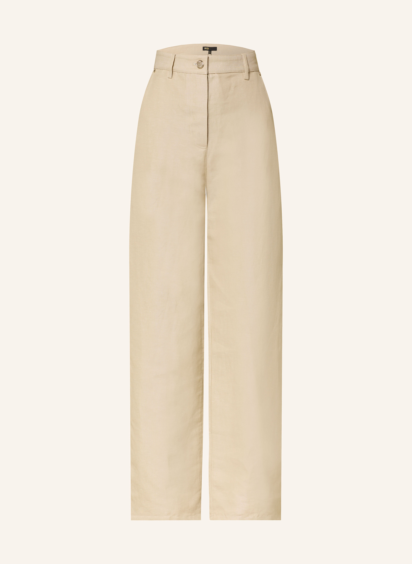 maje Marlenehose mit Leinen: CREME