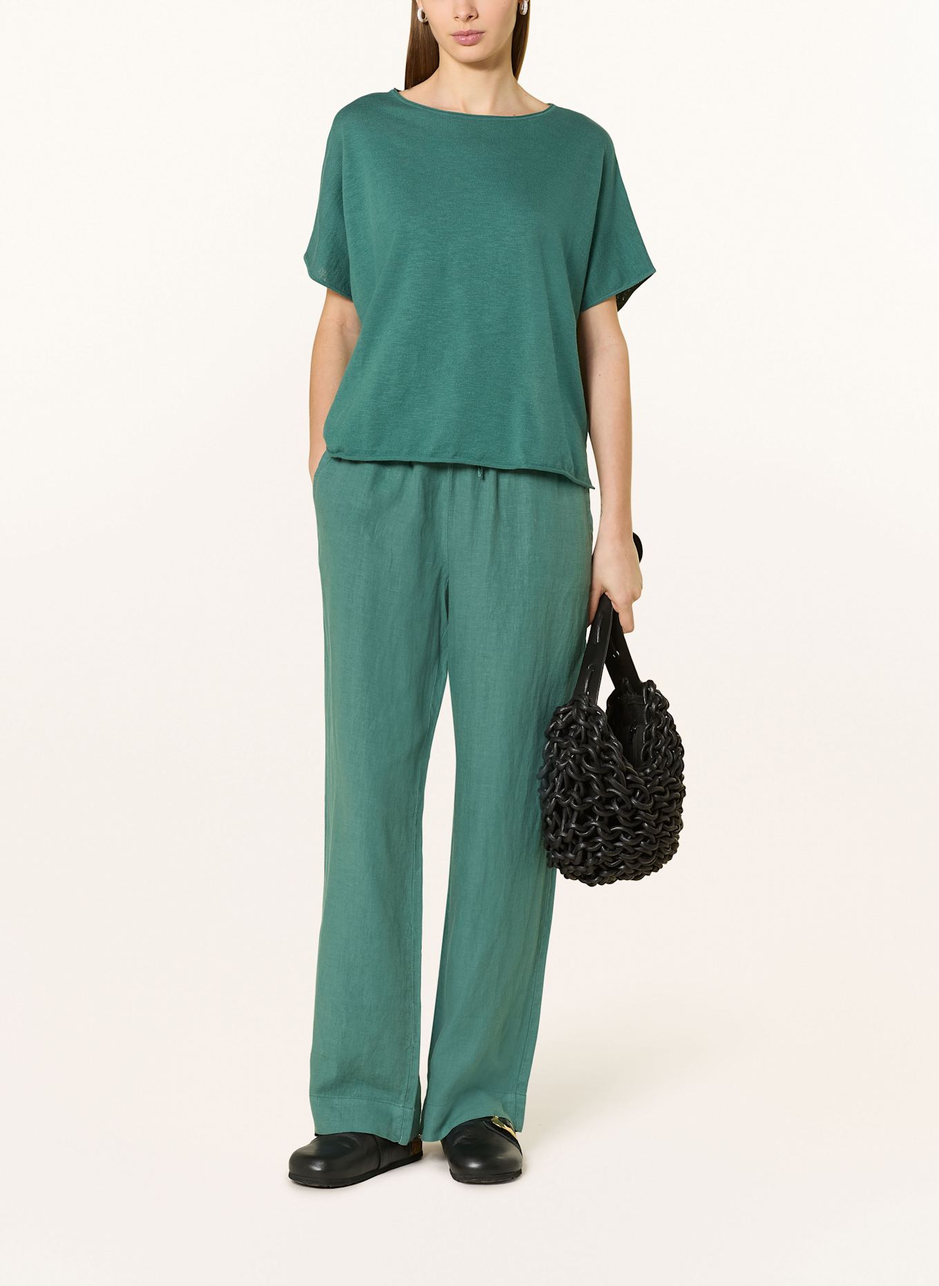 Marc O'Polo Linen trousers: GREEN