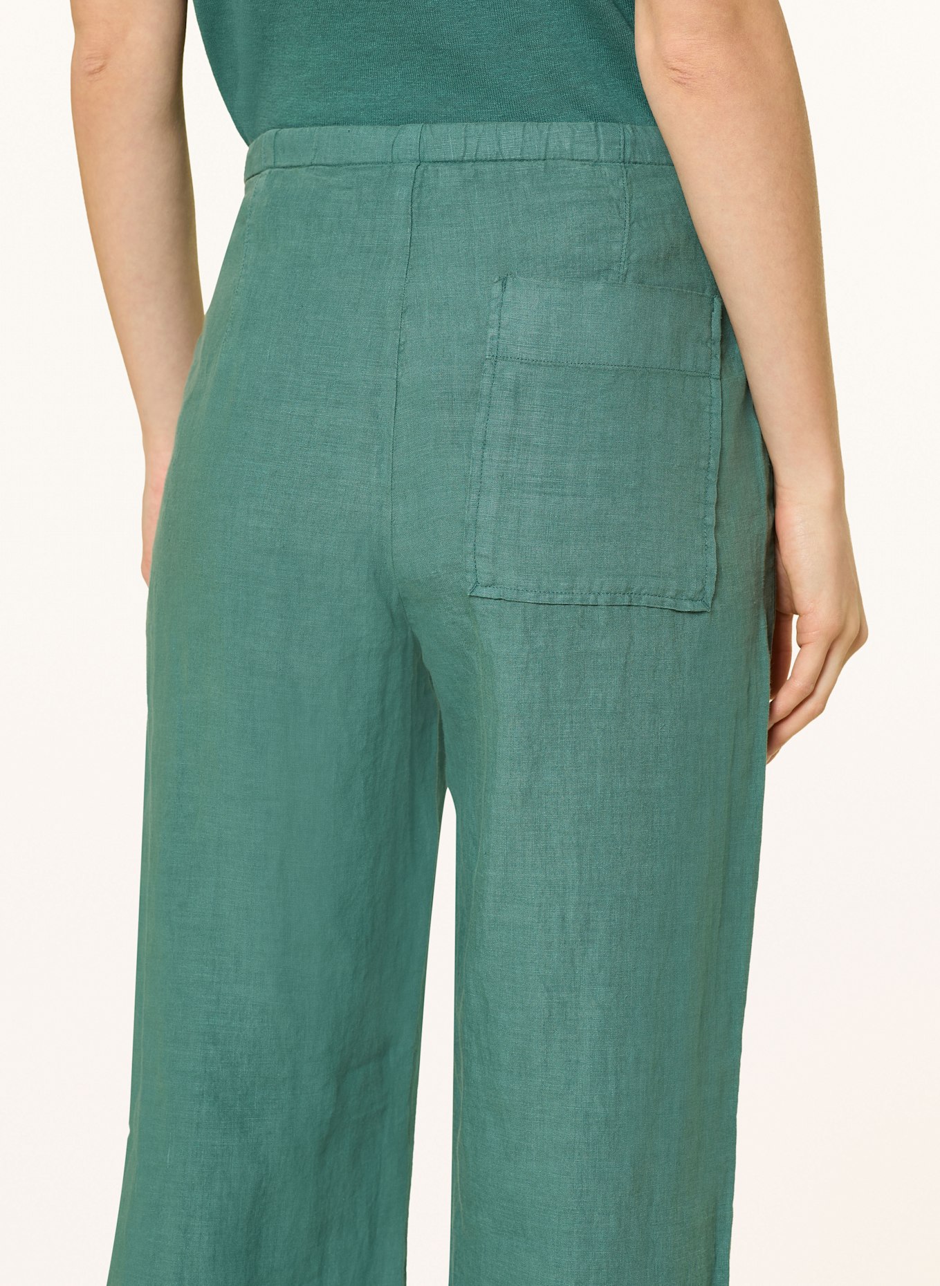Marc O'Polo Linen trousers: GREEN