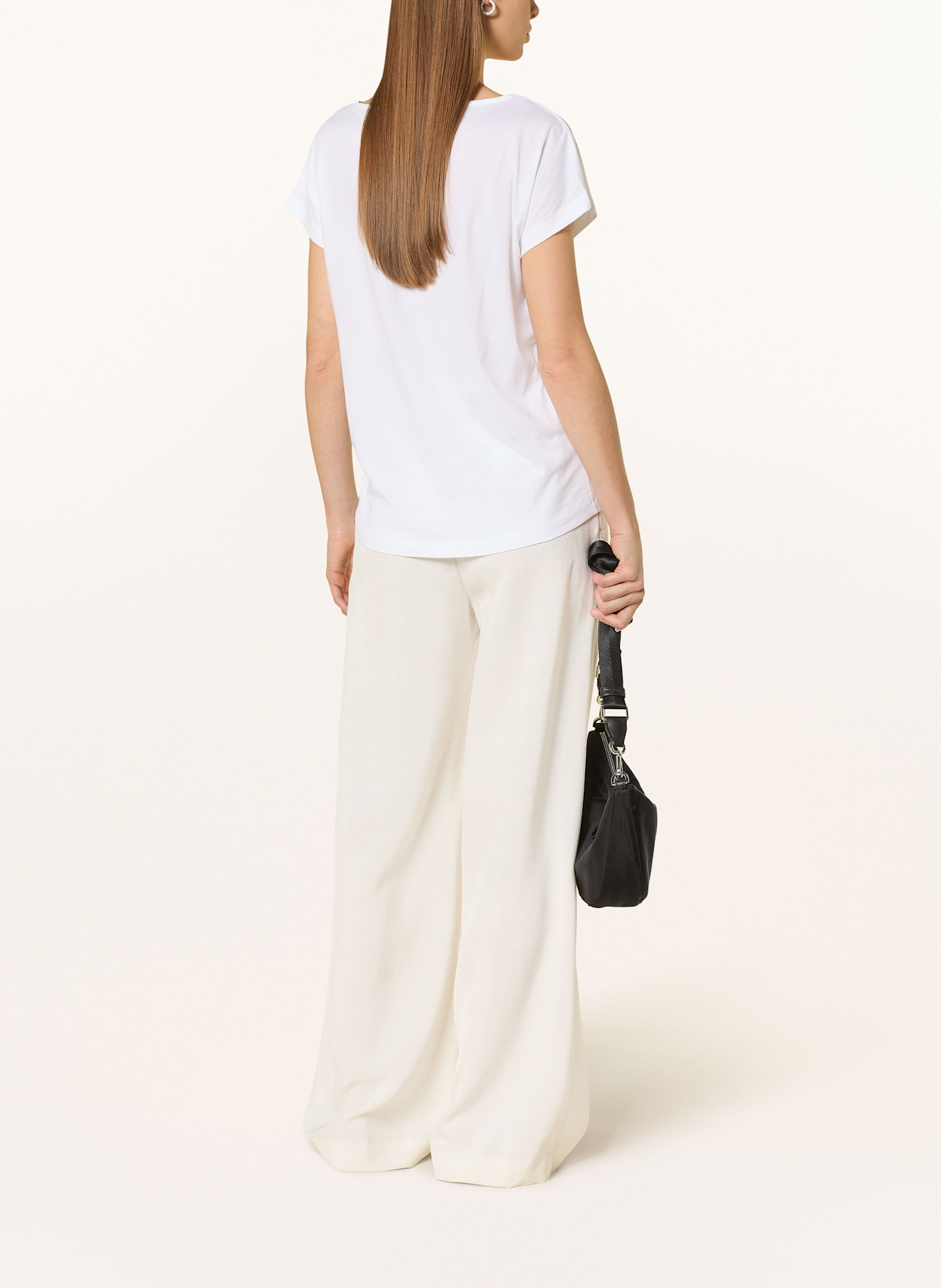 Marc O'Polo Tričko: BÍLÁ / TMAVĚ ŽLUTÁ