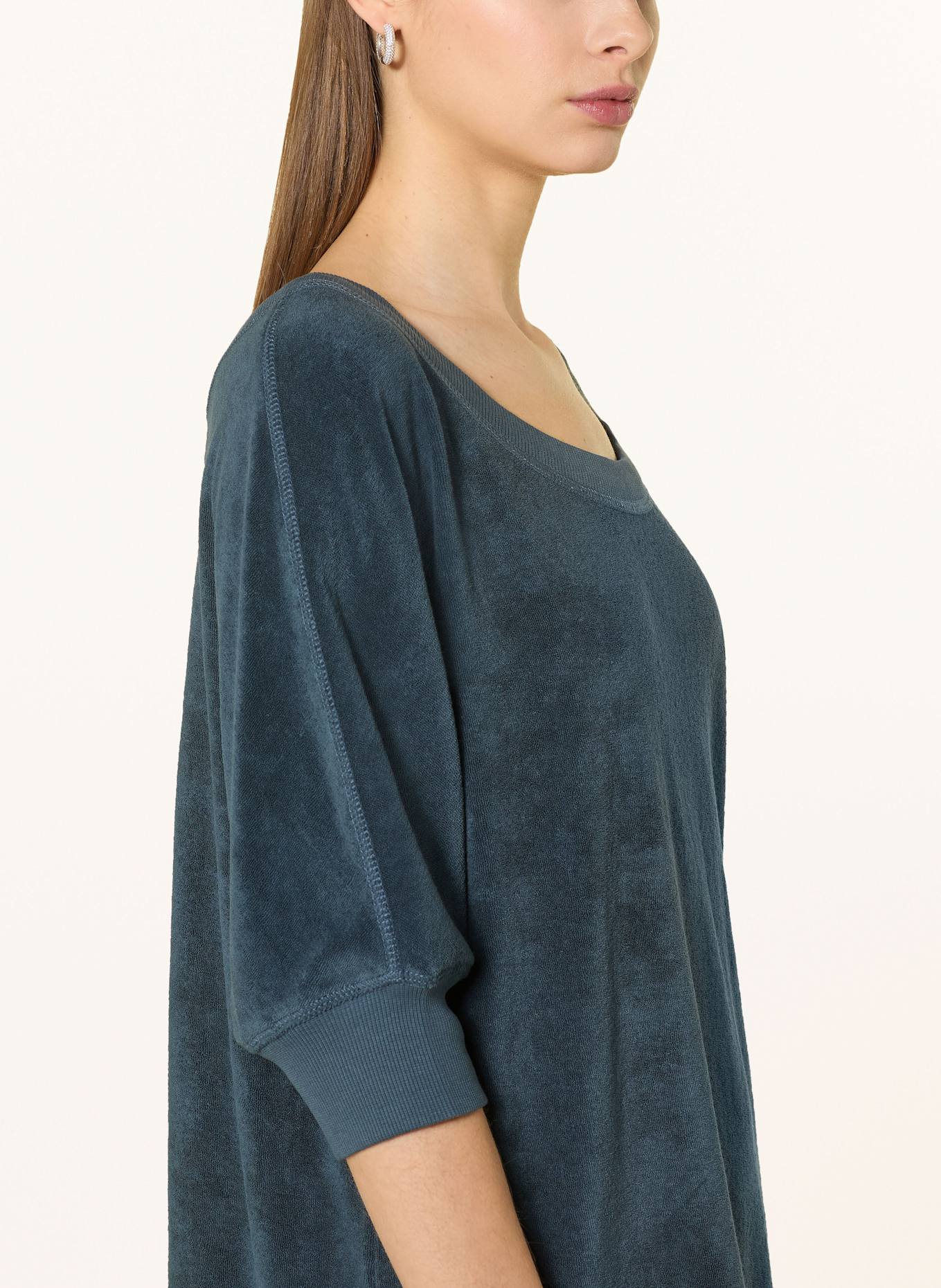 Marc O'Polo Terry dress with 3/4 sleeves: DARK BLUE