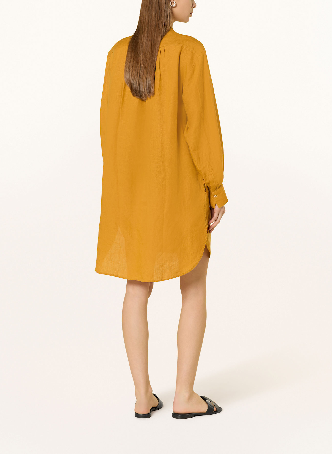 Marc O'Polo Leinenkleid: DUNKELGELB