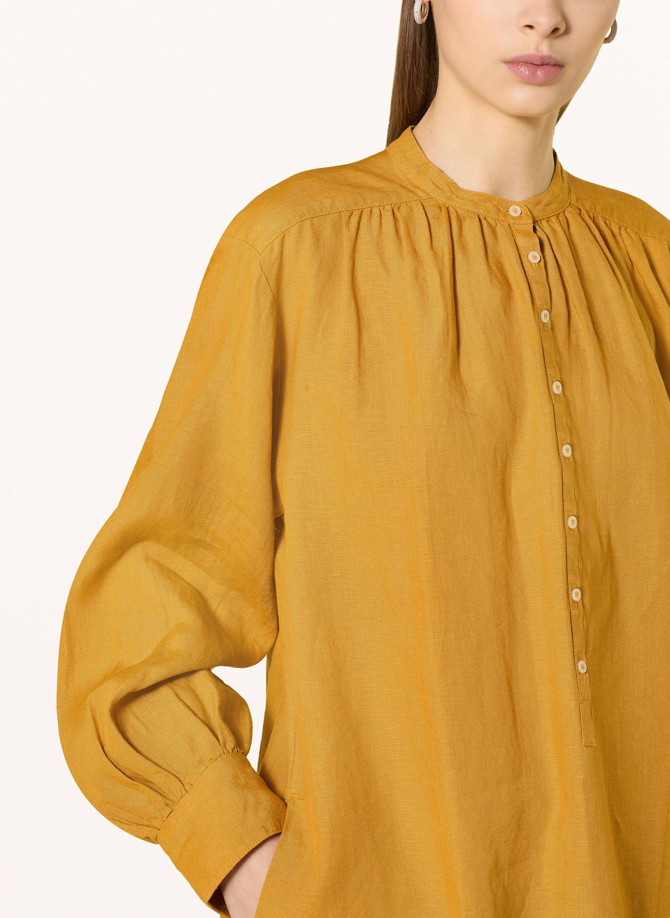 Marc O'Polo Leinenkleid: DUNKELGELB