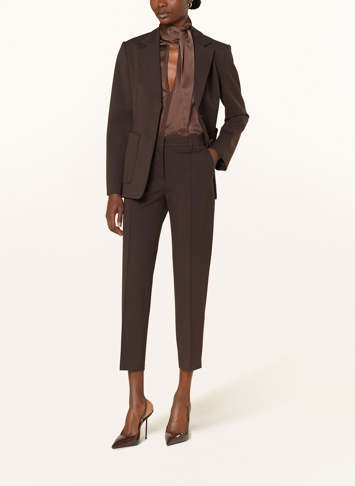 DOROTHEE SCHUMACHER Spodnie 7/8 EMOTIONAL ESSENCE: BRĄZOWY