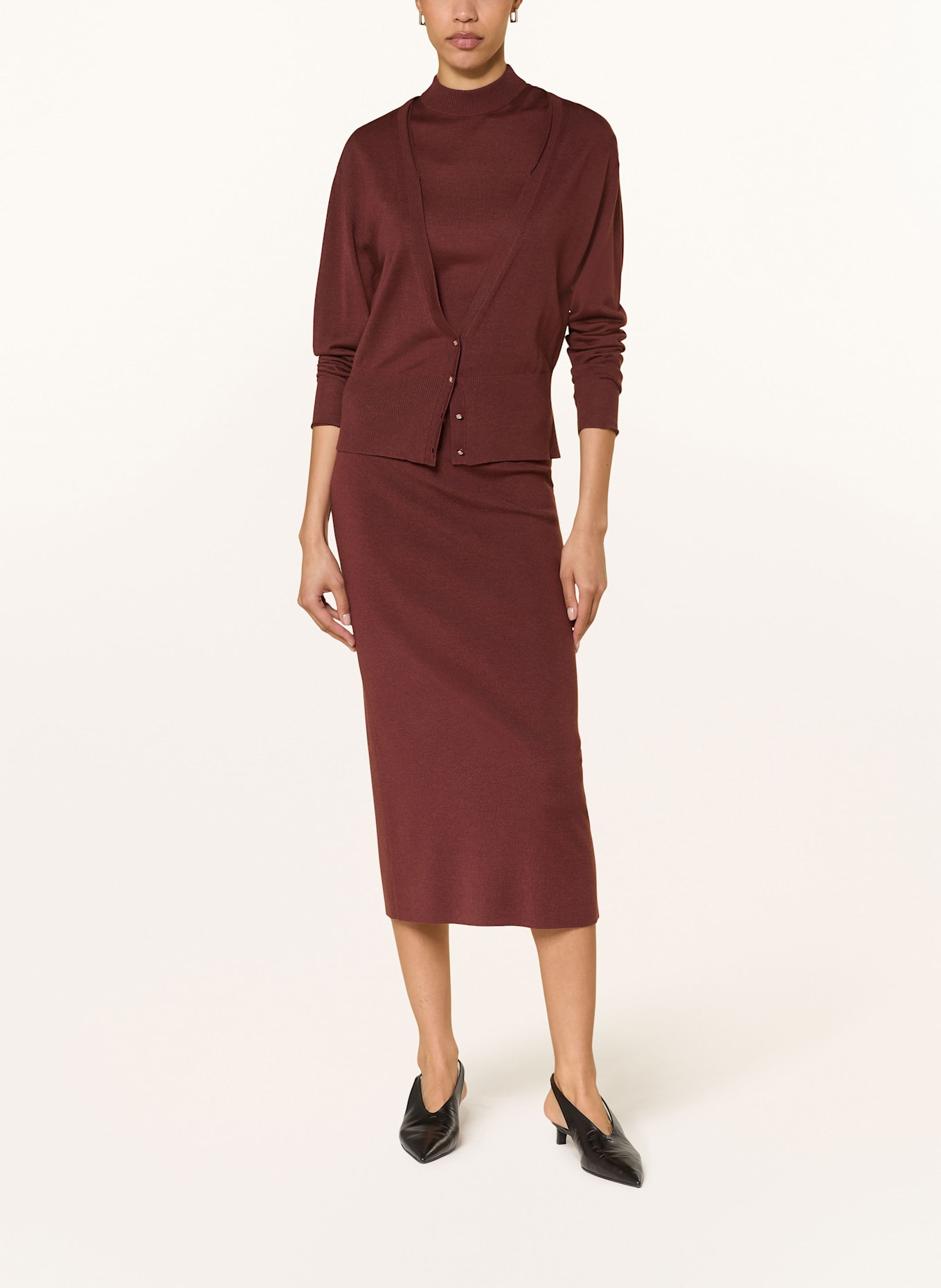 DOROTHEE SCHUMACHER Strickjacke ESSENTIAL EASE: BRAUN