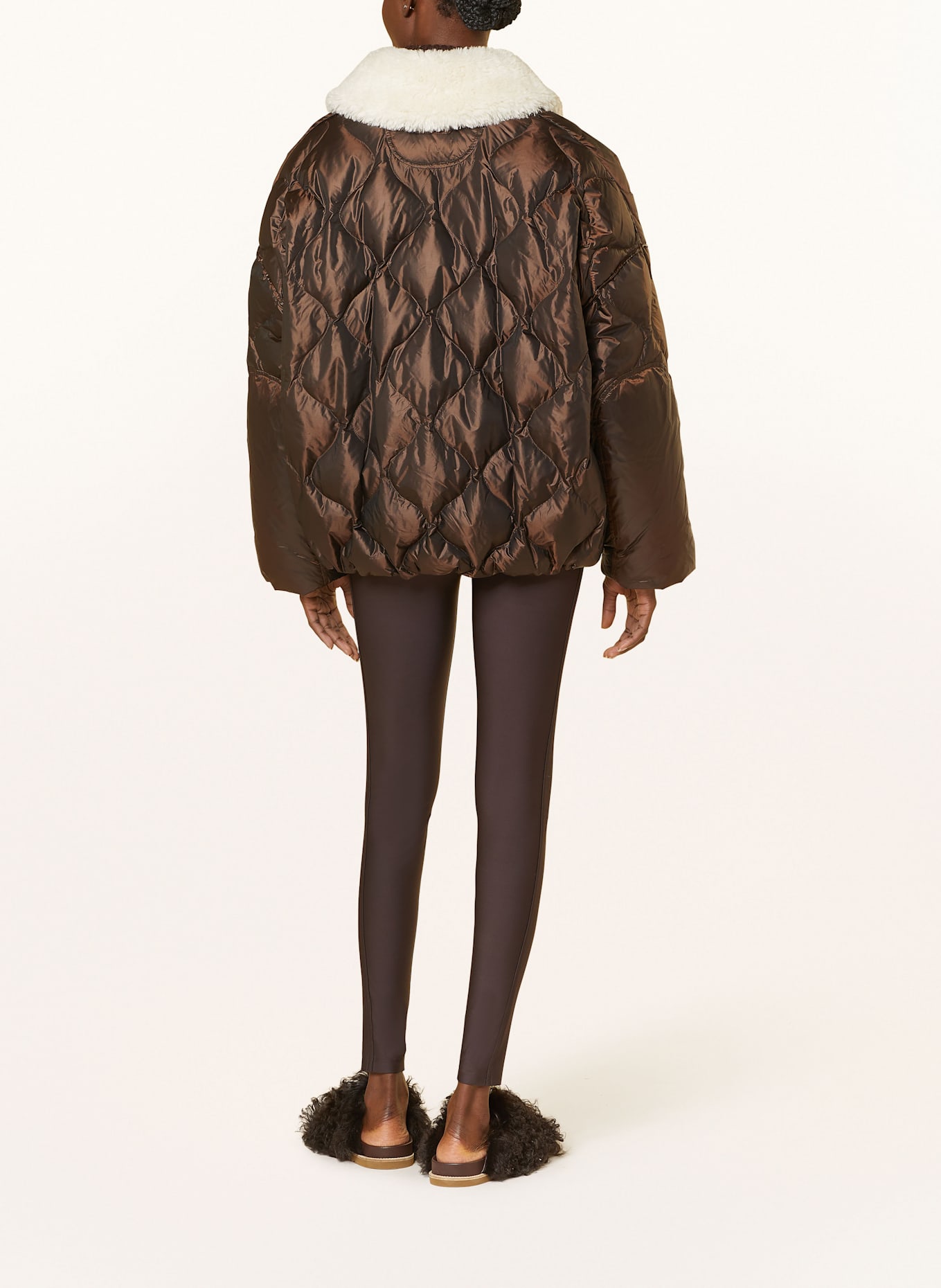 DOROTHEE SCHUMACHER SHARP CUT leggings: BROWN
