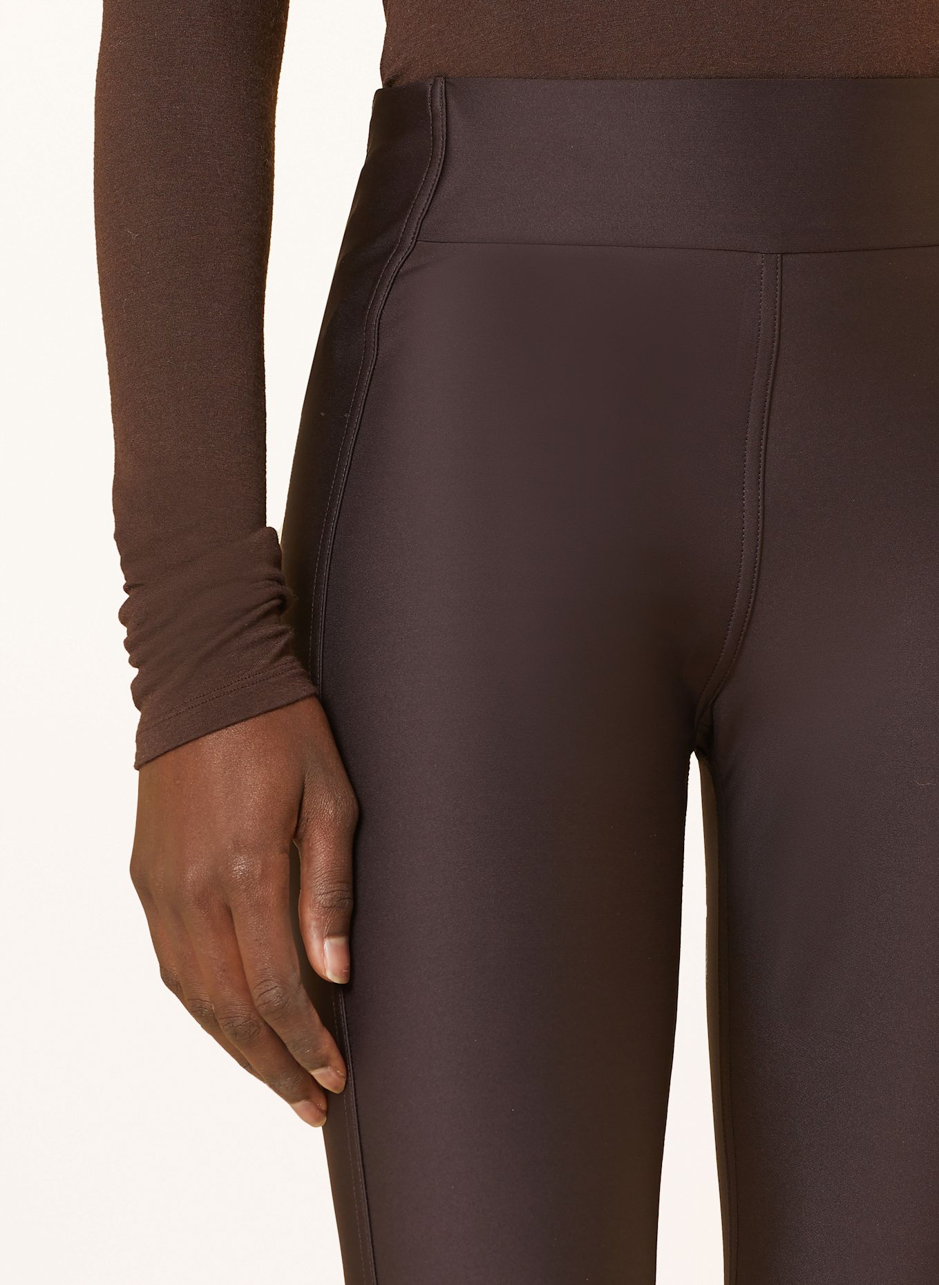 DOROTHEE SCHUMACHER SHARP CUT leggings: BROWN