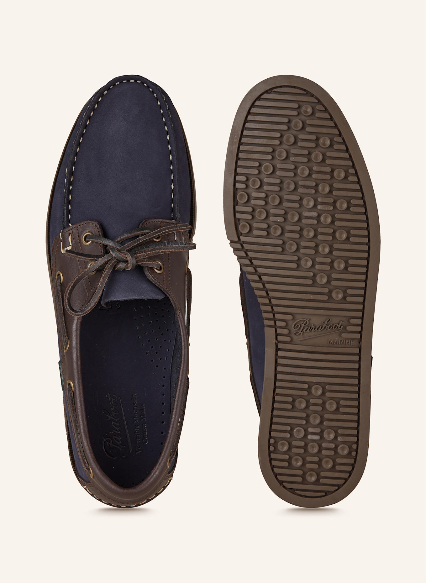 Paraboot Boat shoes BARTH: DARK BLUE / DARK BROWN