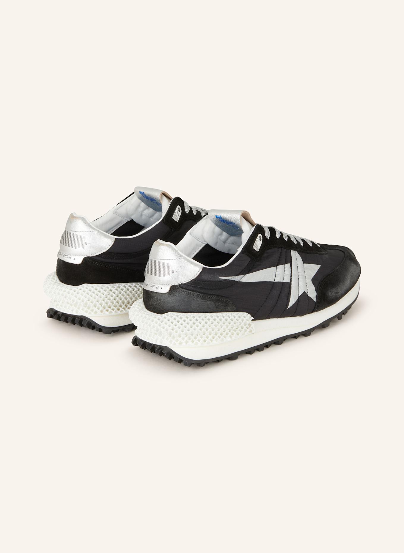 GOLDEN GOOSE Sneaker RUNNING MARATHON: SCHWARZ/ SILBER