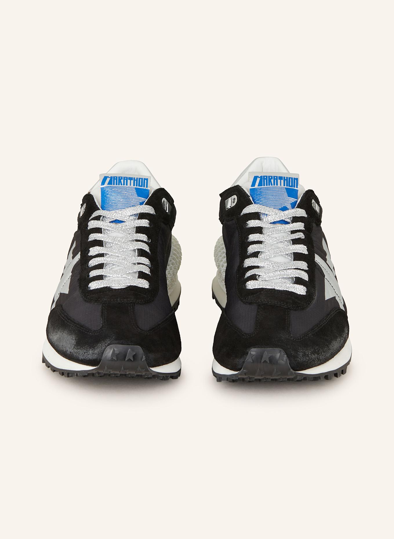GOLDEN GOOSE Sneaker RUNNING MARATHON: SCHWARZ/ SILBER