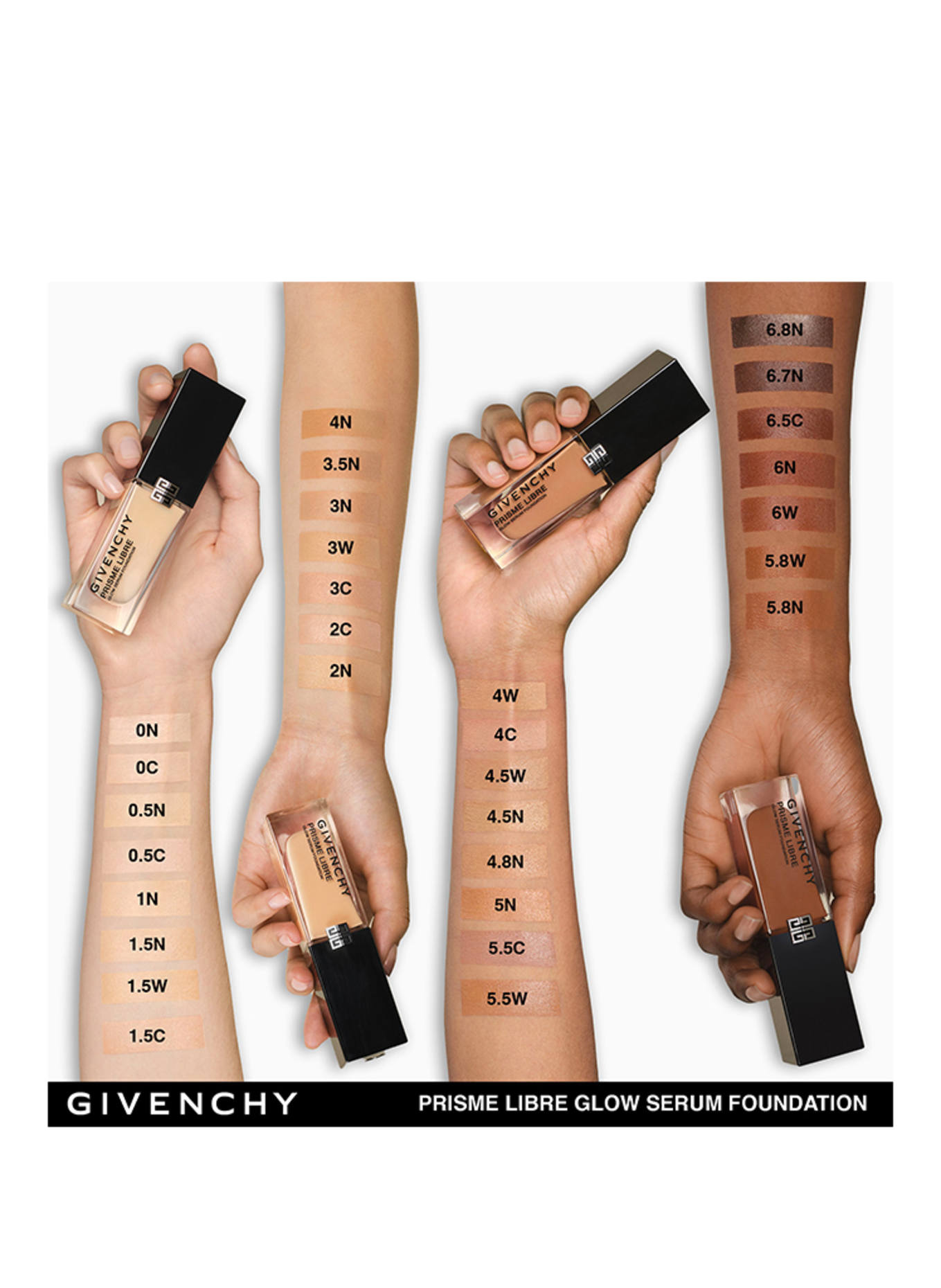 GIVENCHY PRISME LIBRE GLOW FOUNDATION: 5.8N