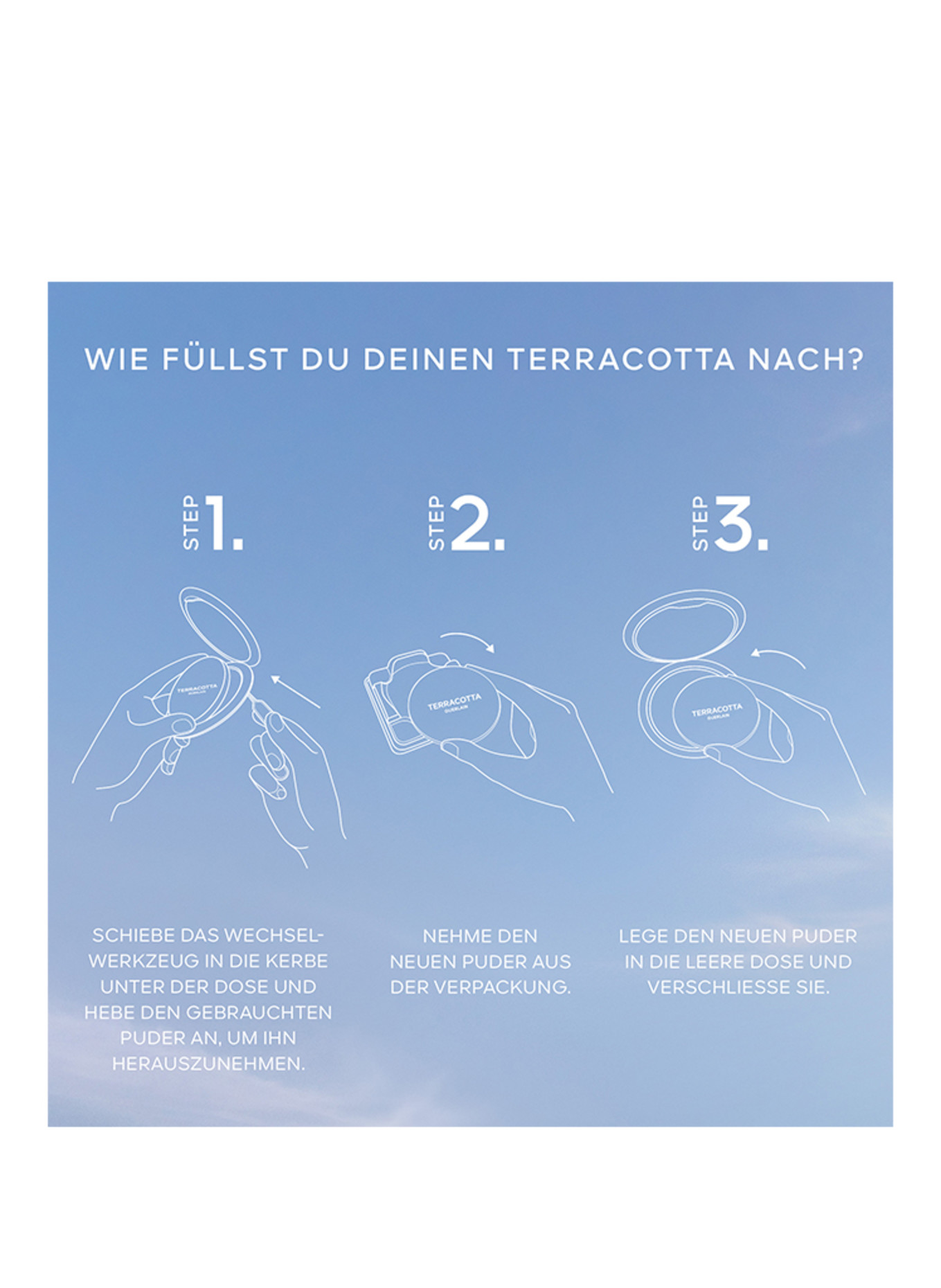 GUERLAIN TERRACOTTA REFILL: 04 DEEP COOL