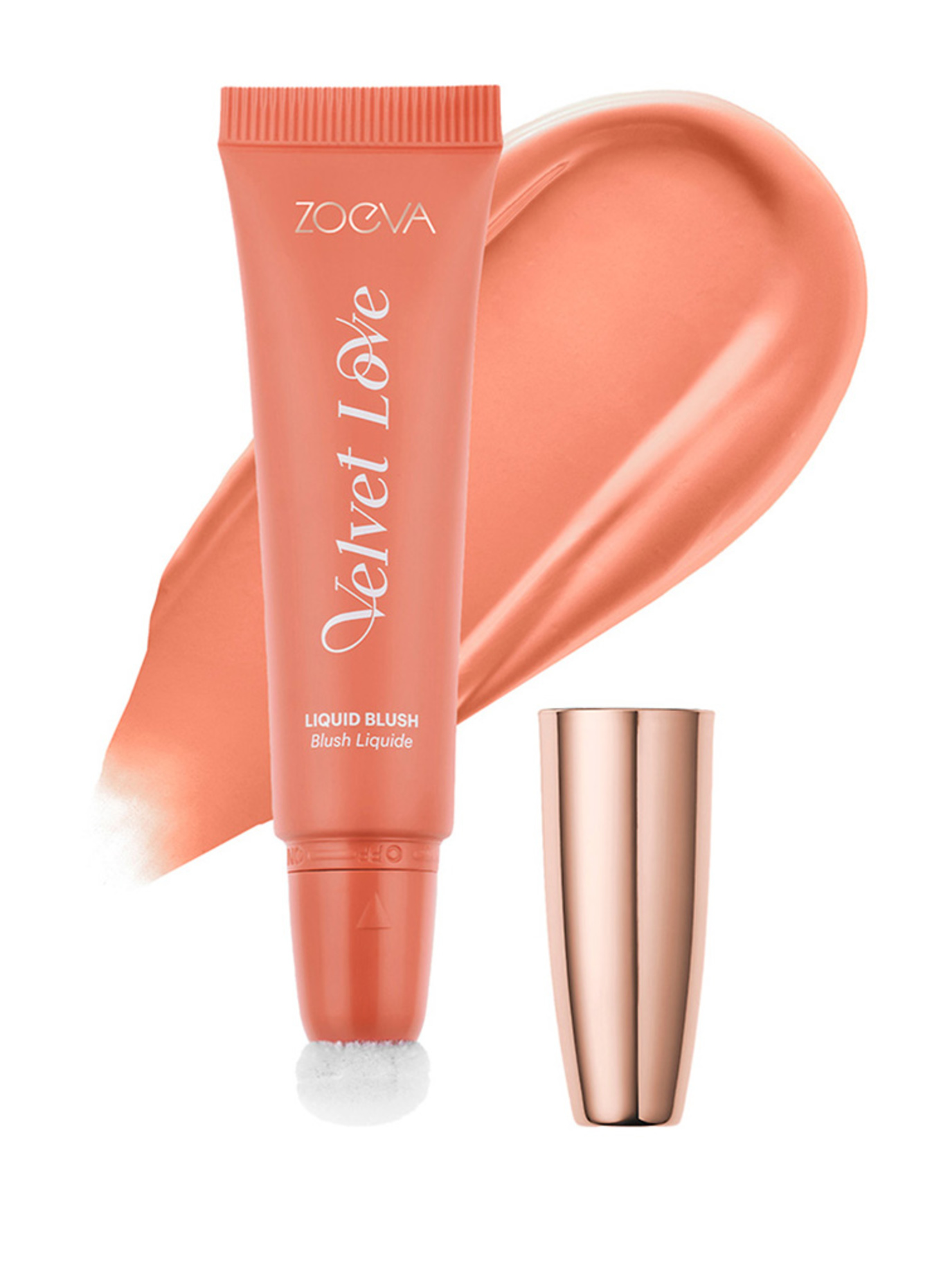 ZOEVA VELVET LOVE LIQUID BLUSH: PEACH VELVET